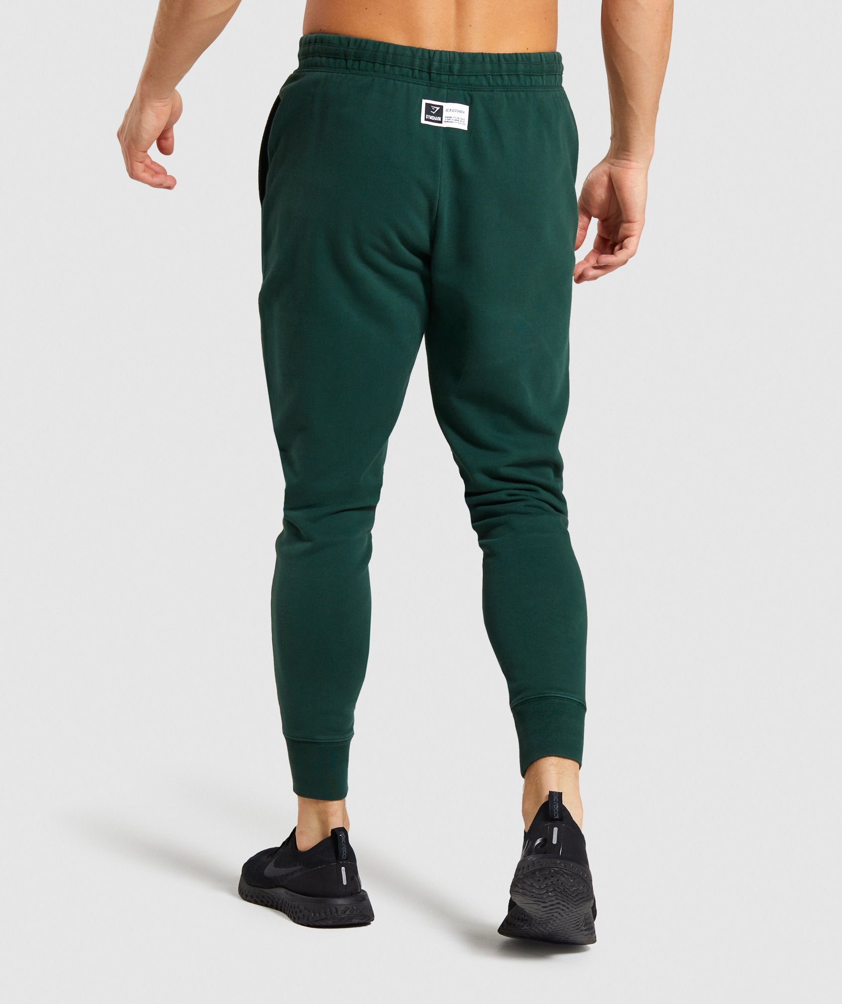 Gymshark Track Joggers - Green Image B