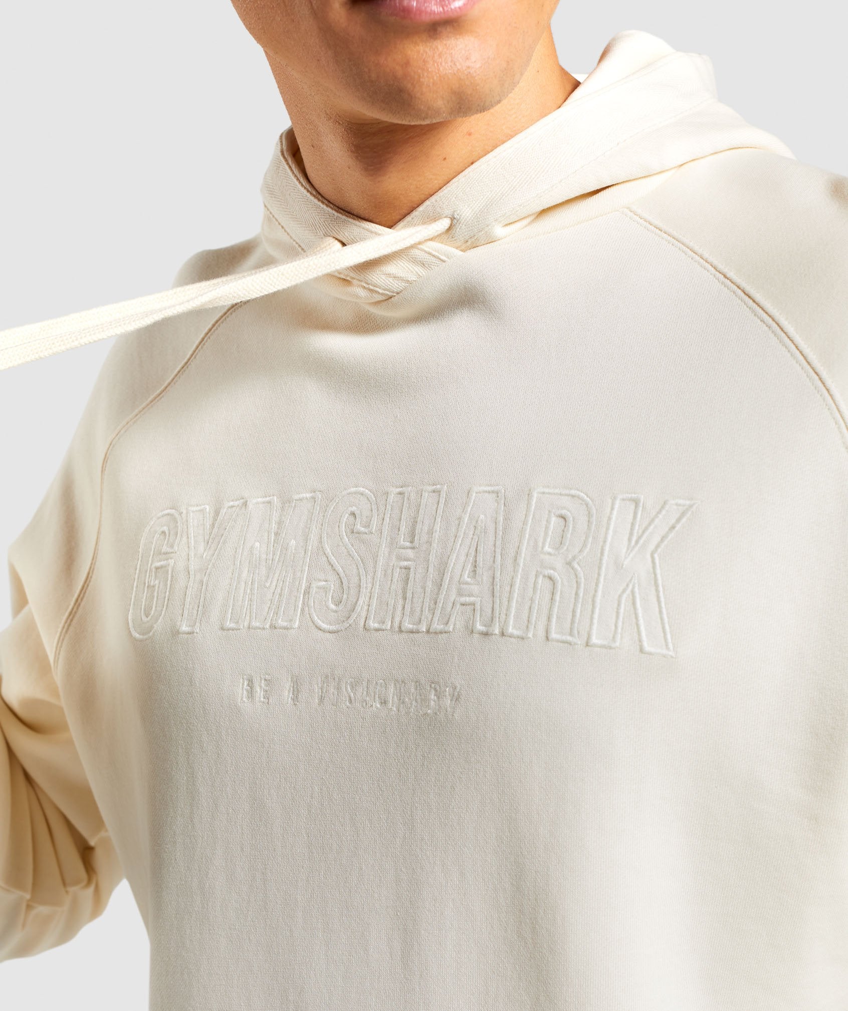 Gymshark Track Hoodie - White Image D