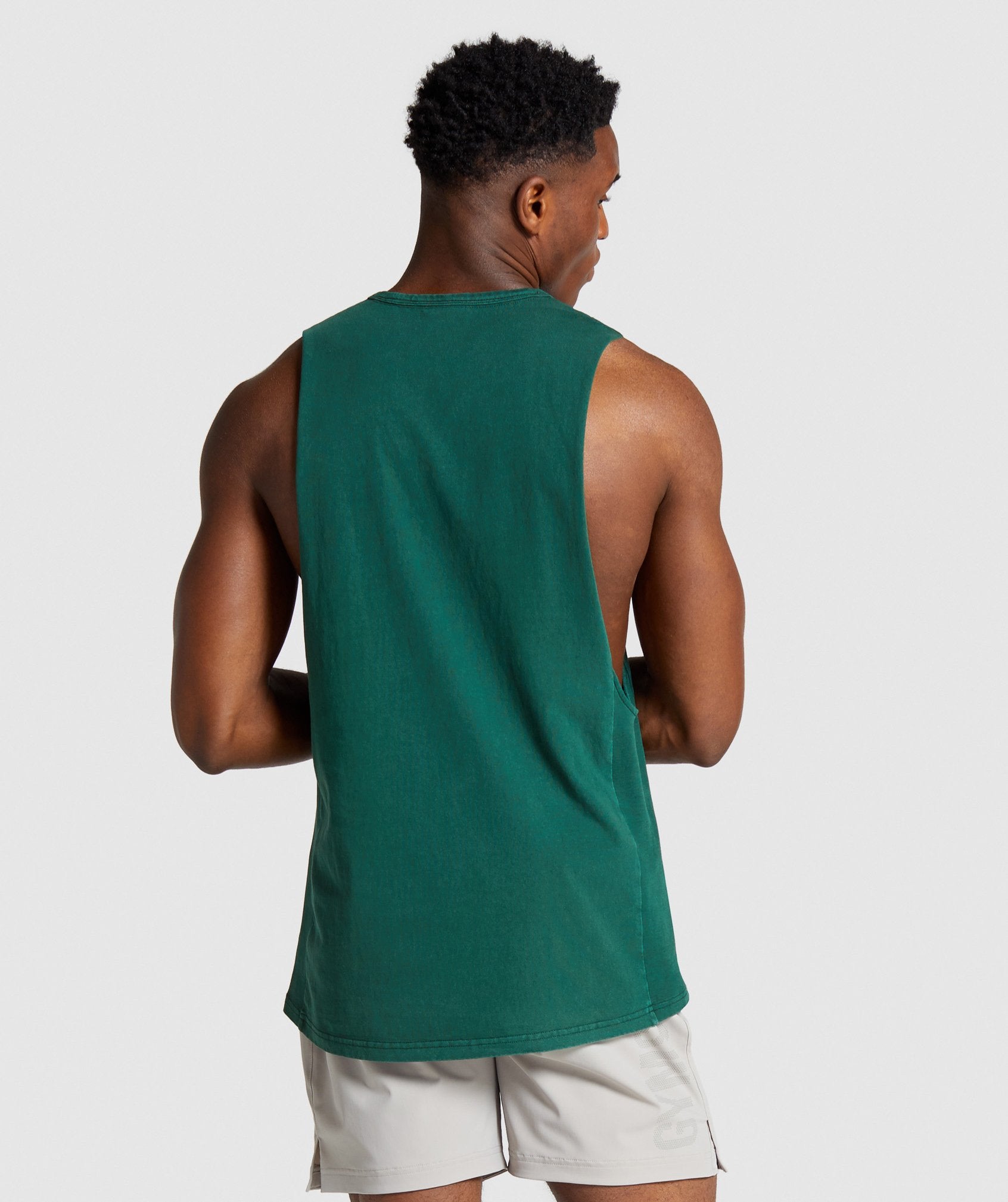 Gymshark Track Tank - Green Image B