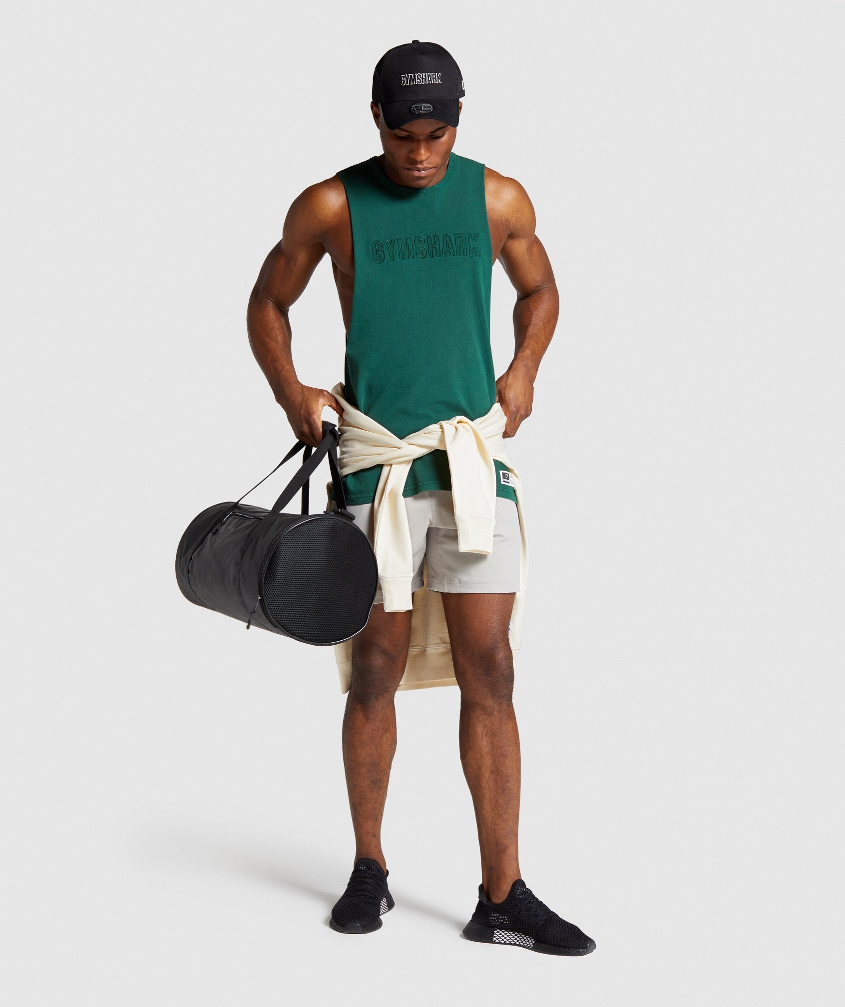 Gymshark Track Tank - Green Image D