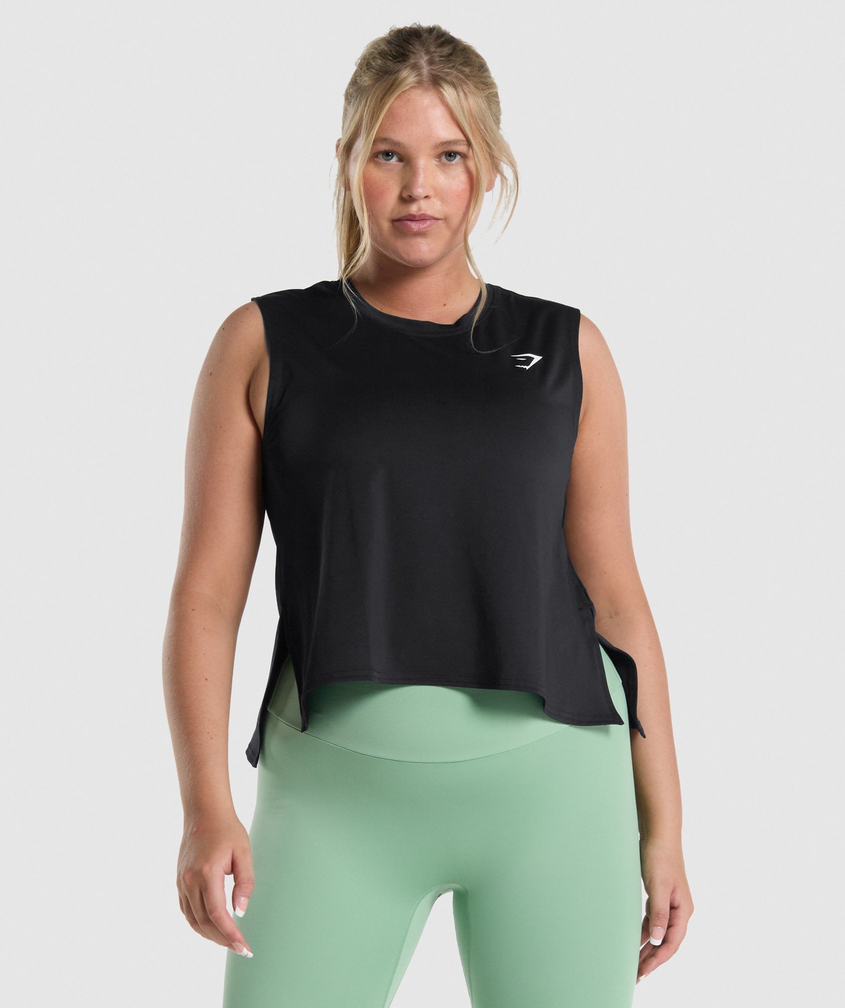 Training Midi Tank in Black - view 1