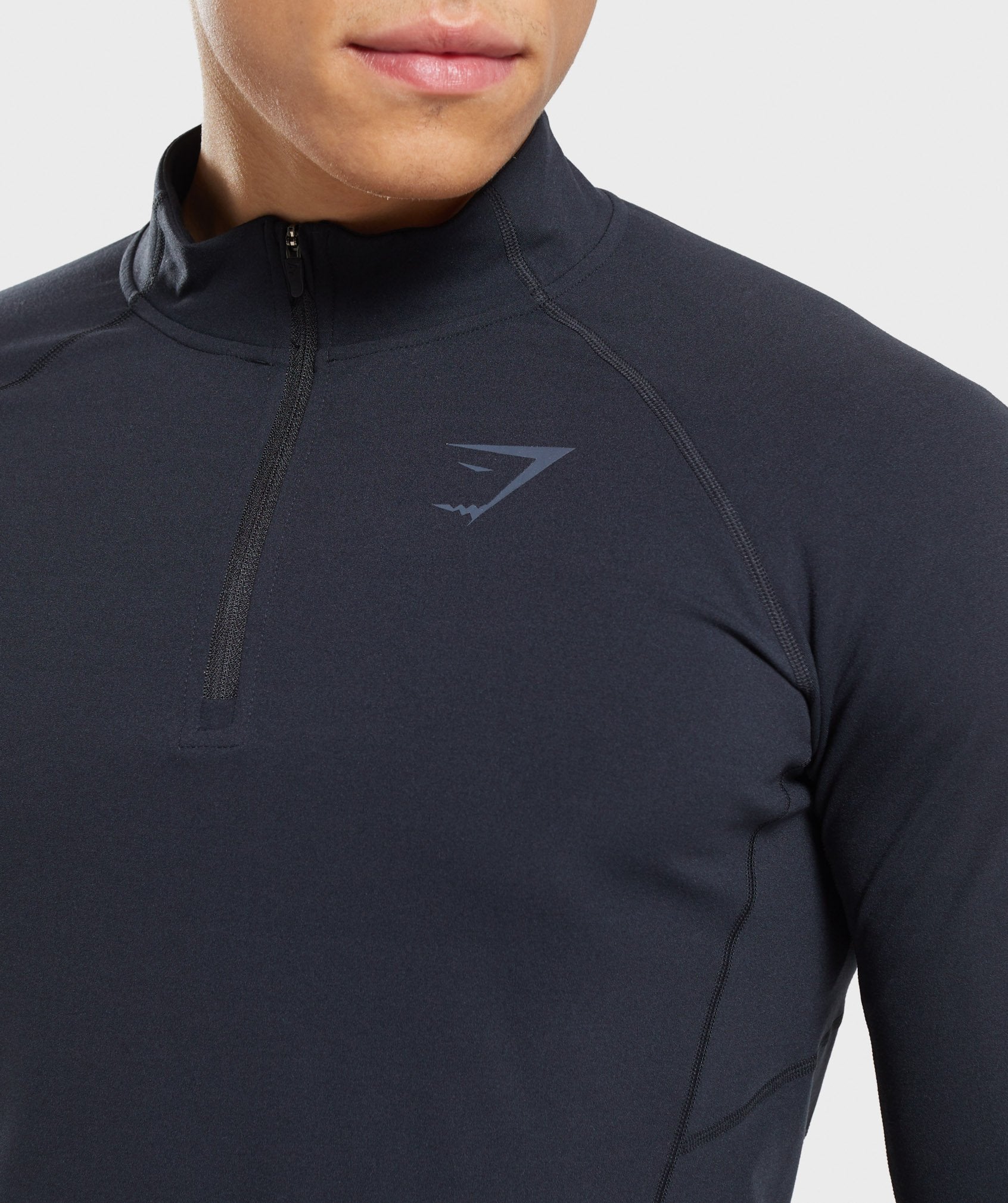 Training 1/4 Zip Pullover in Black - view 6