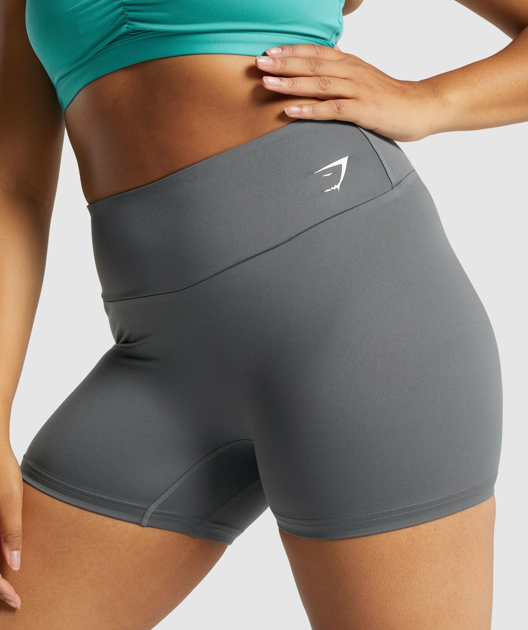 Training Shorts in Charcoal Grey - view 6
