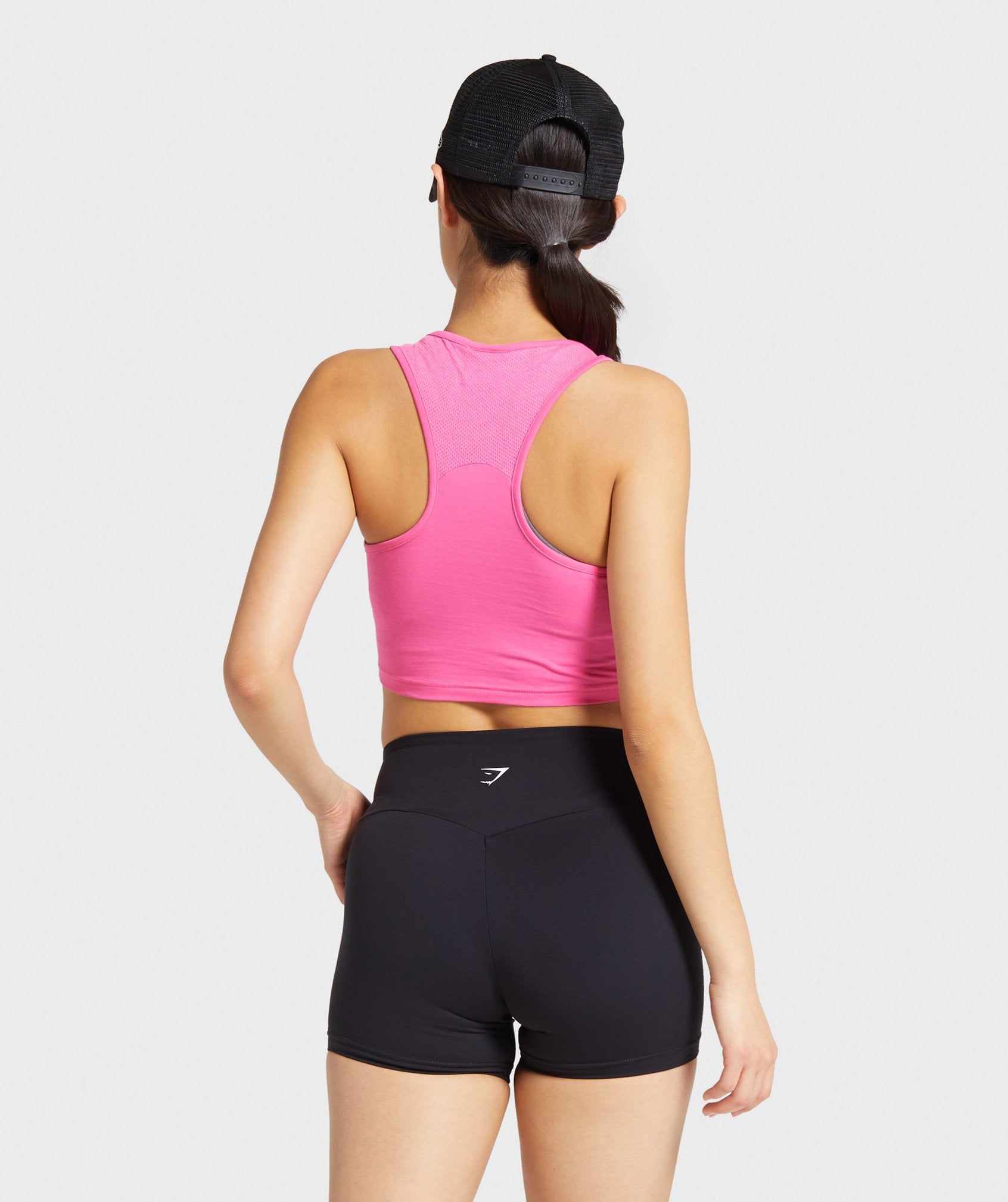 Gymshark Training Cropped Vest - Pink Image B