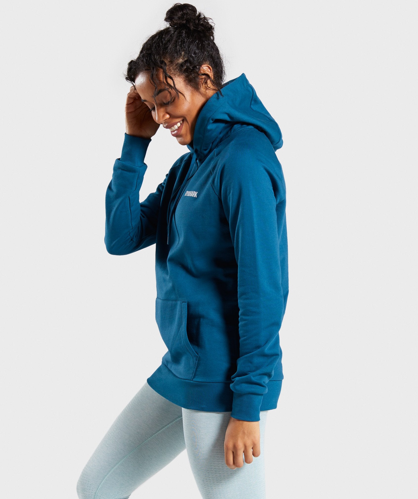 Gymshark Training Hoodie - Teal Image C