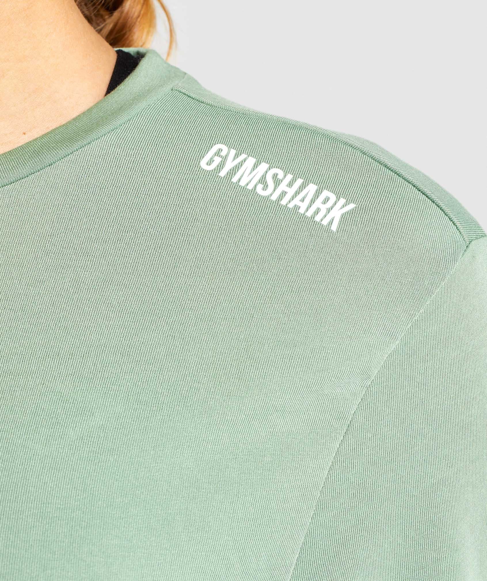 Gymshark Training Oversized Long Sleeve Tee - Green Image D1