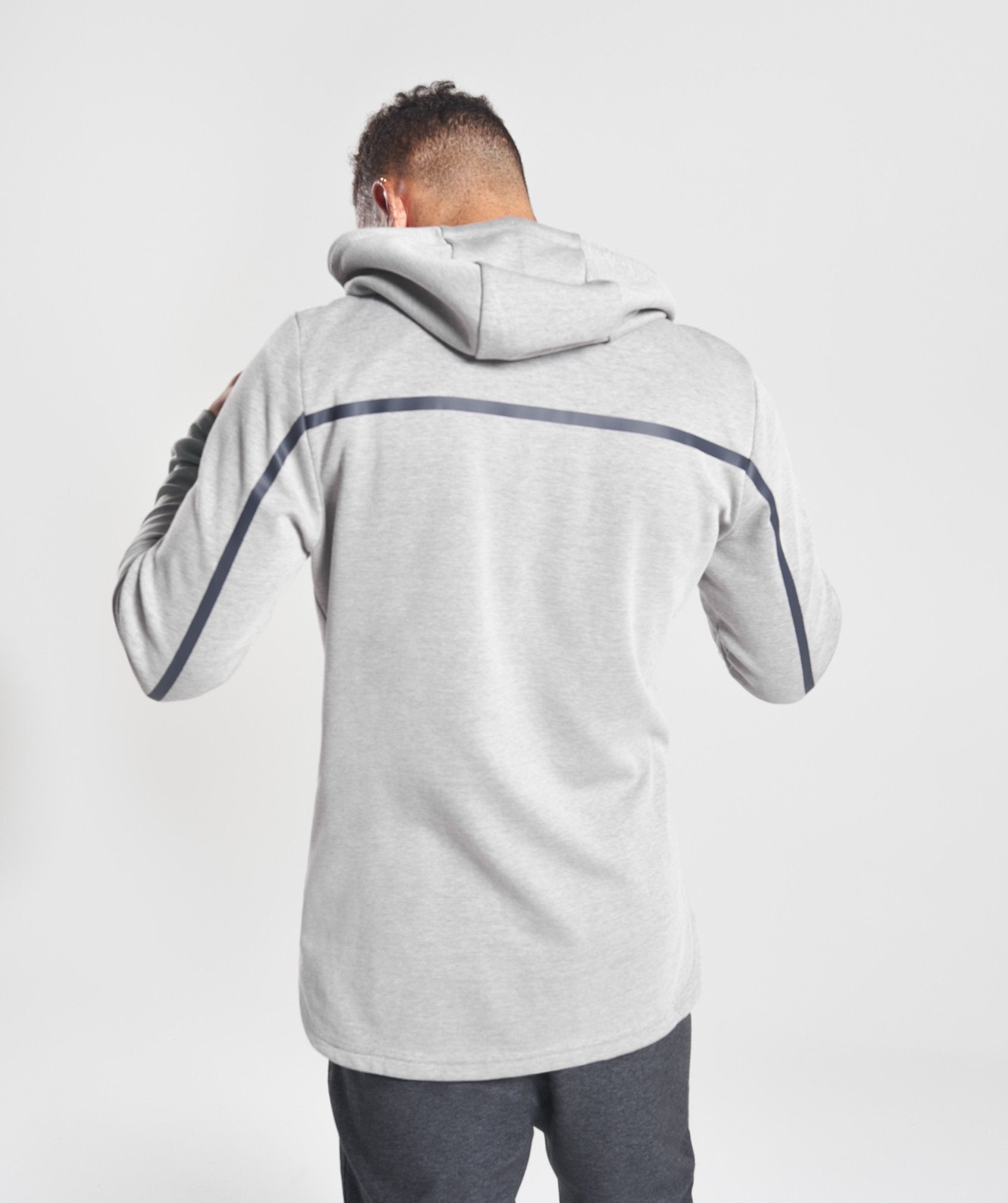 Take Over Pullover in Light Grey Marl - view 2
