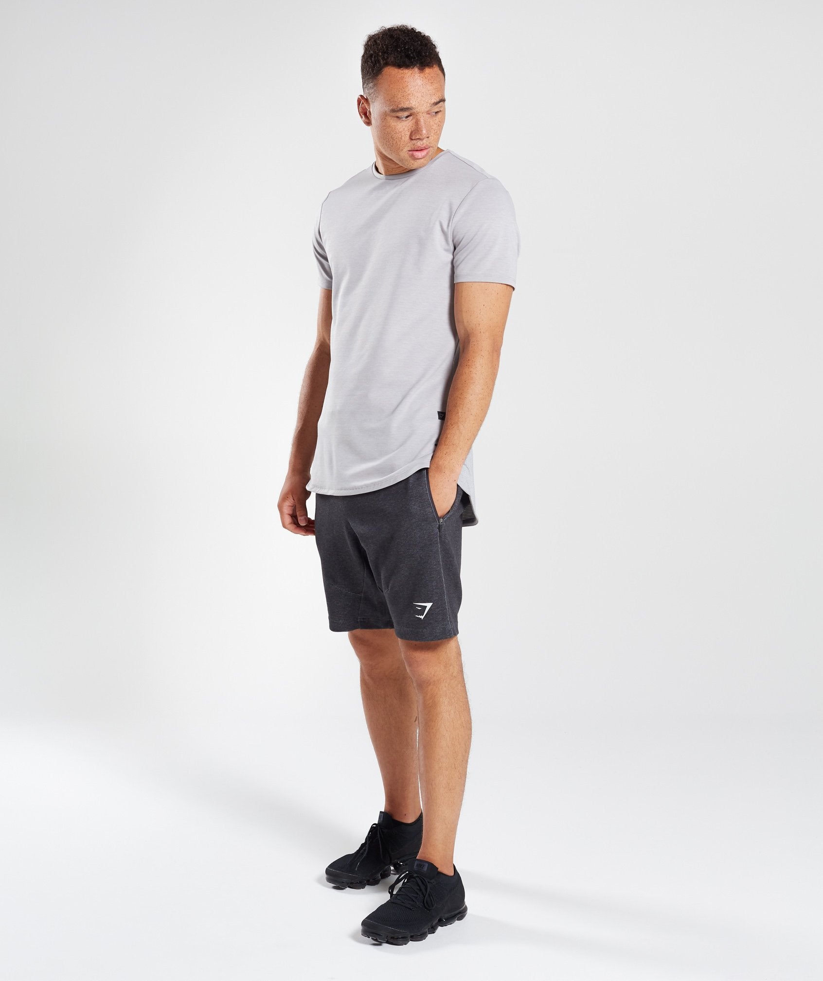 Take Over Shorts in Black Marl - view 4