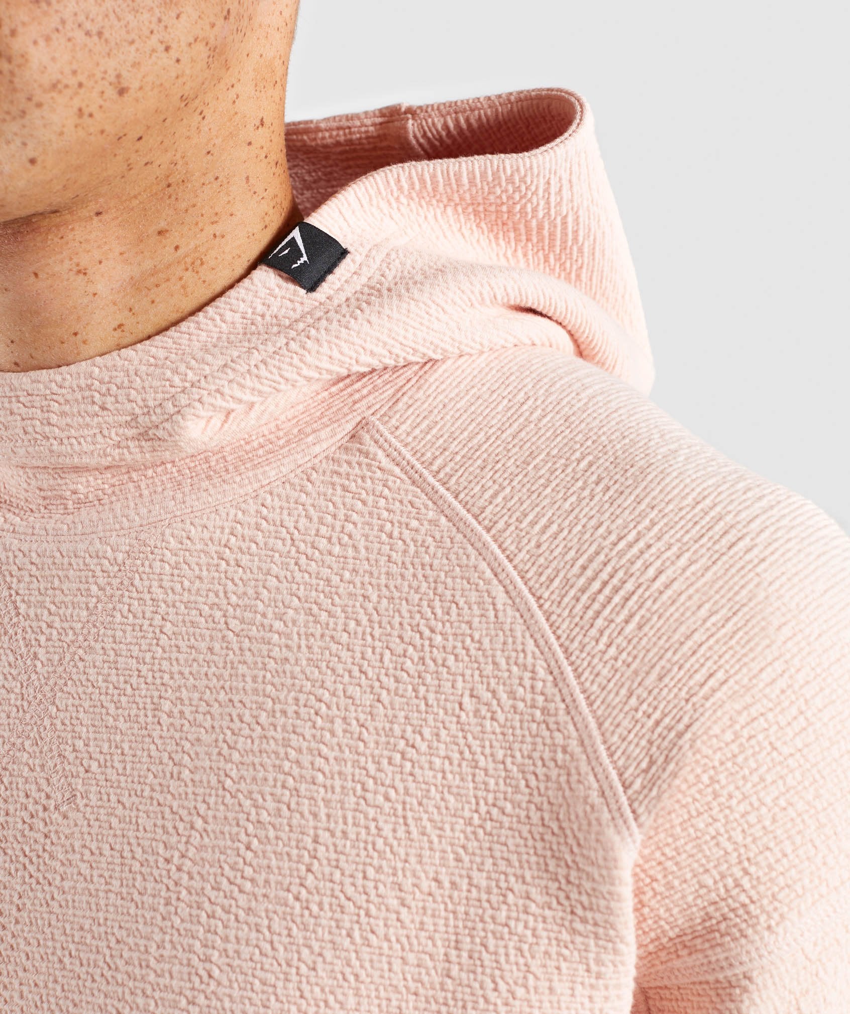 Textured Pullover in Blush Nude - view 6