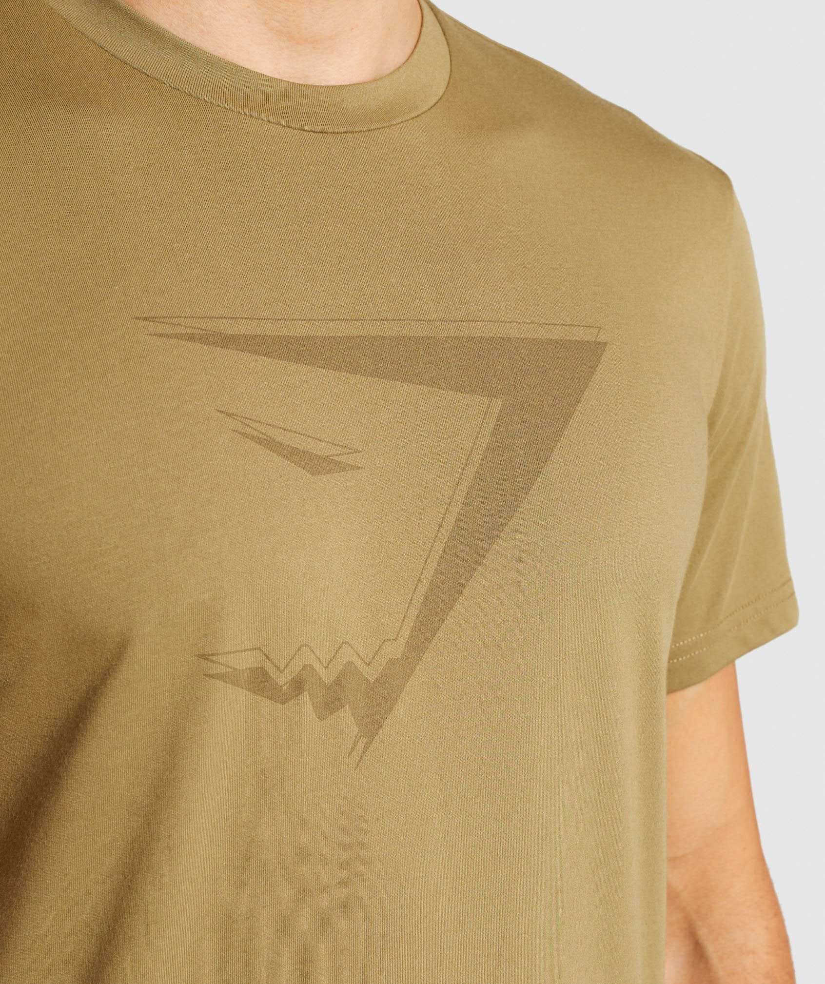 Tonal T-Shirt in Khaki - view 5