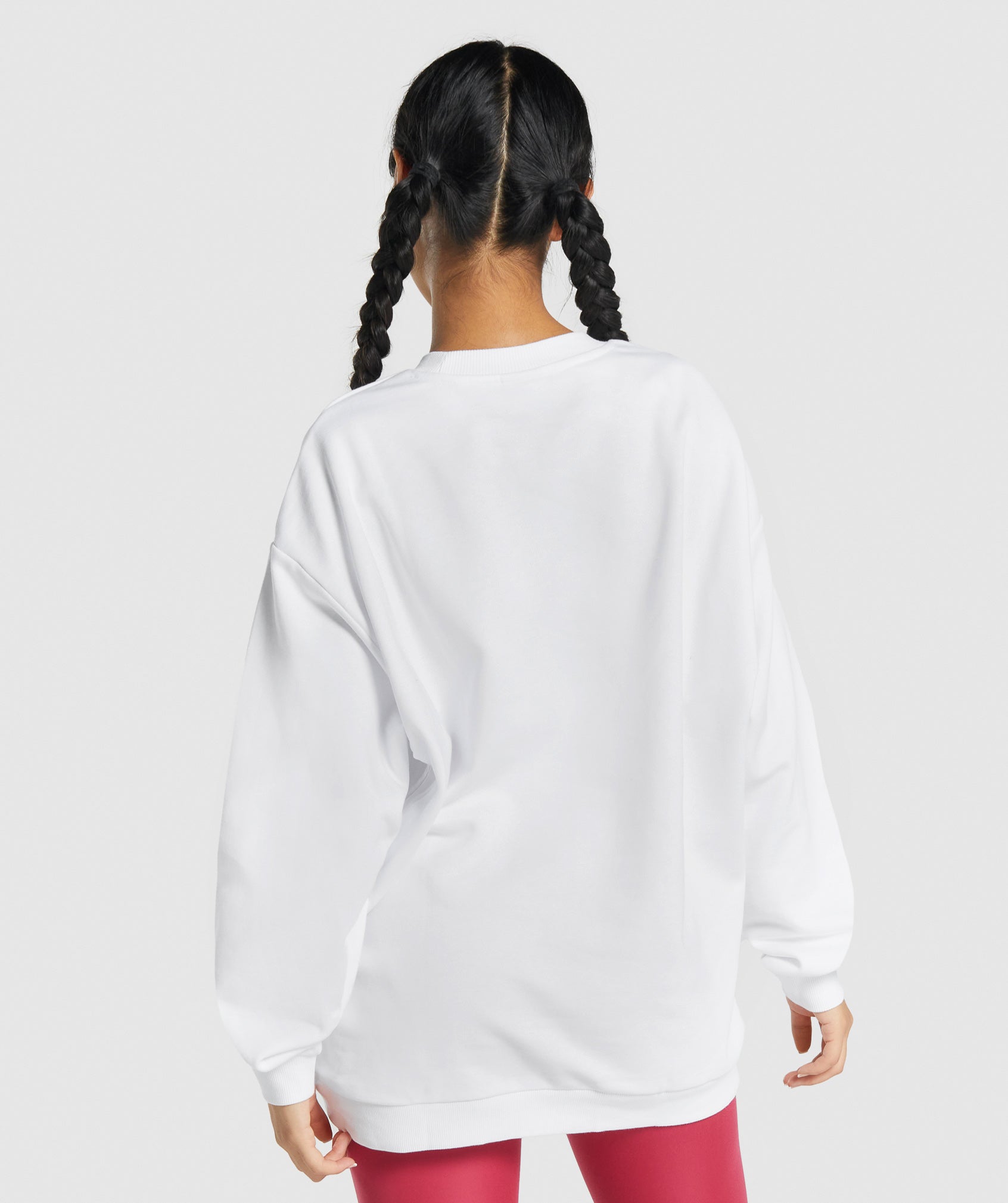 Training Oversized Sweatshirt in White - view 2