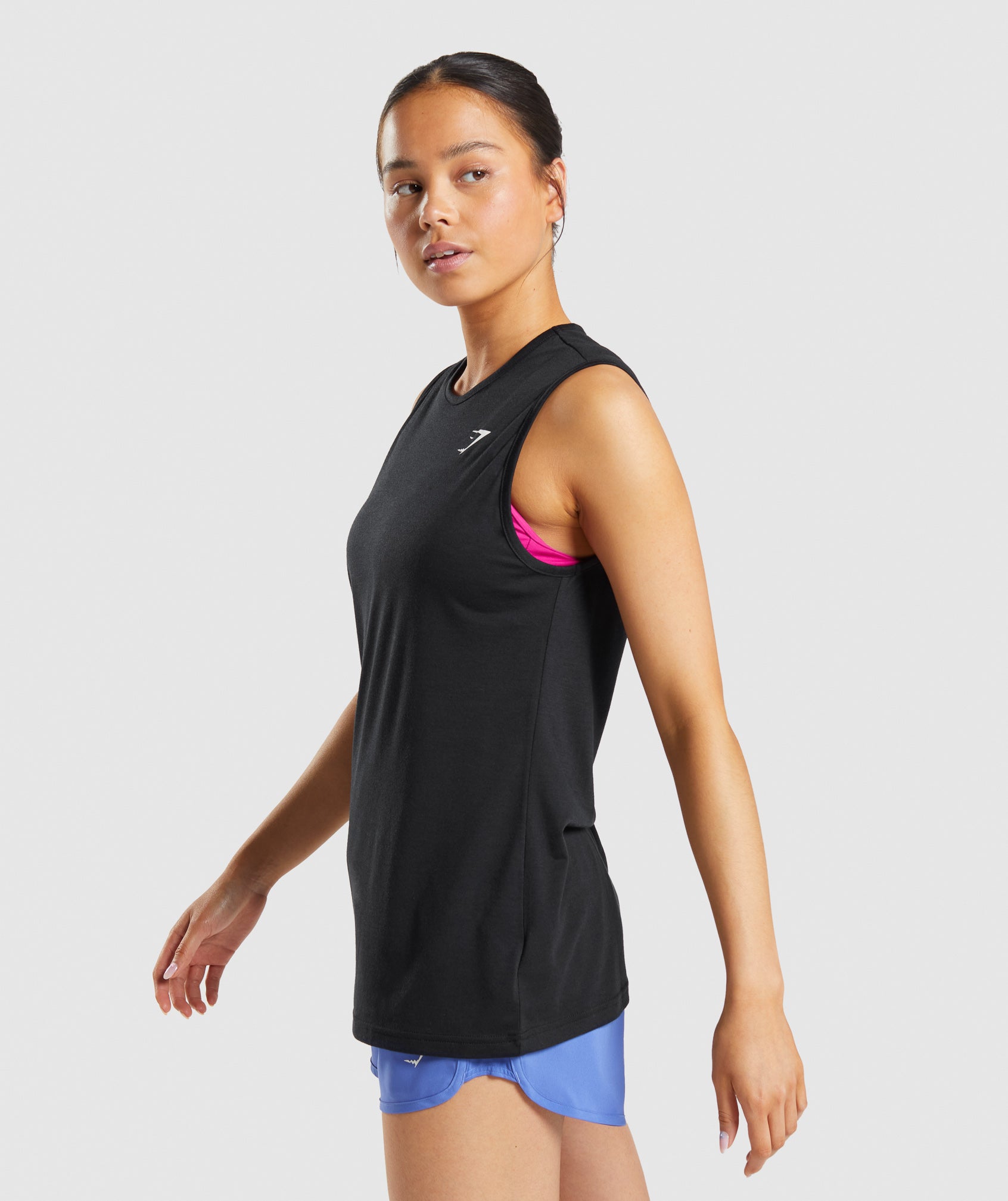 Training Drop Arm Tank in Black - view 3