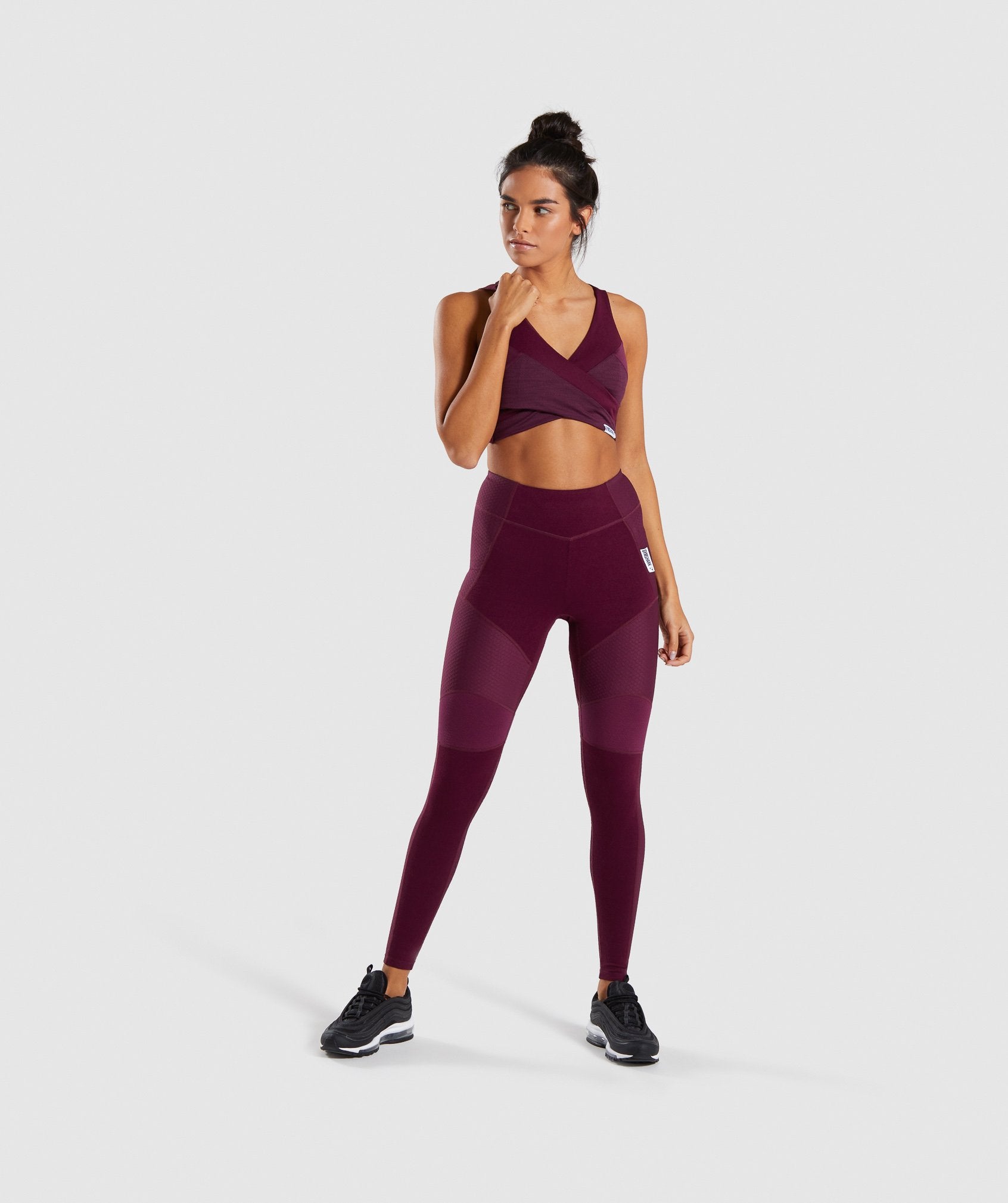 True Texture Bralette in Dark Ruby - view 4