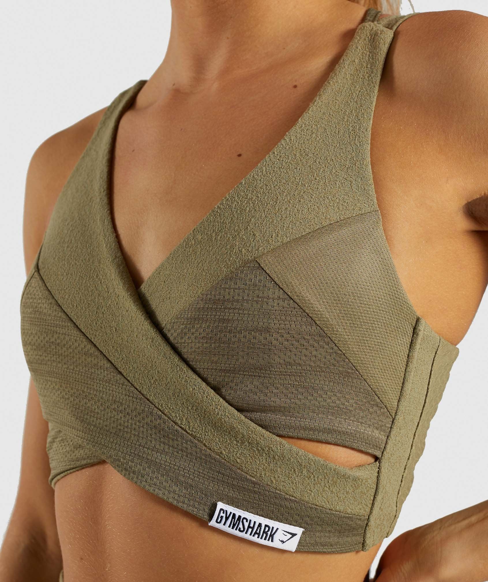 True Texture Bralette in Washed Khaki - view 5