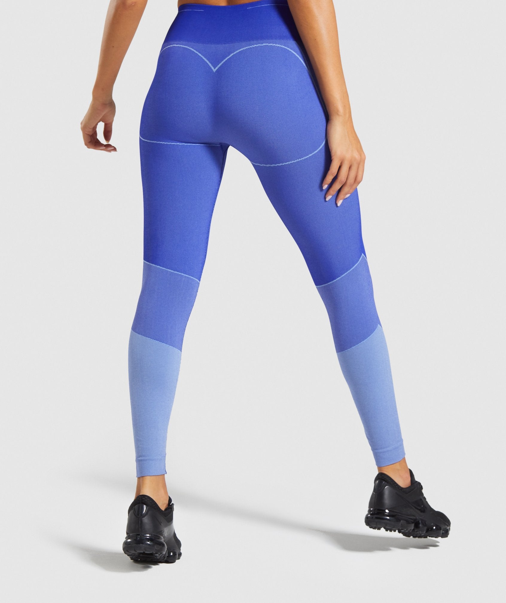 Turbo Seamless Leggings in Cobalt Blue - view 2