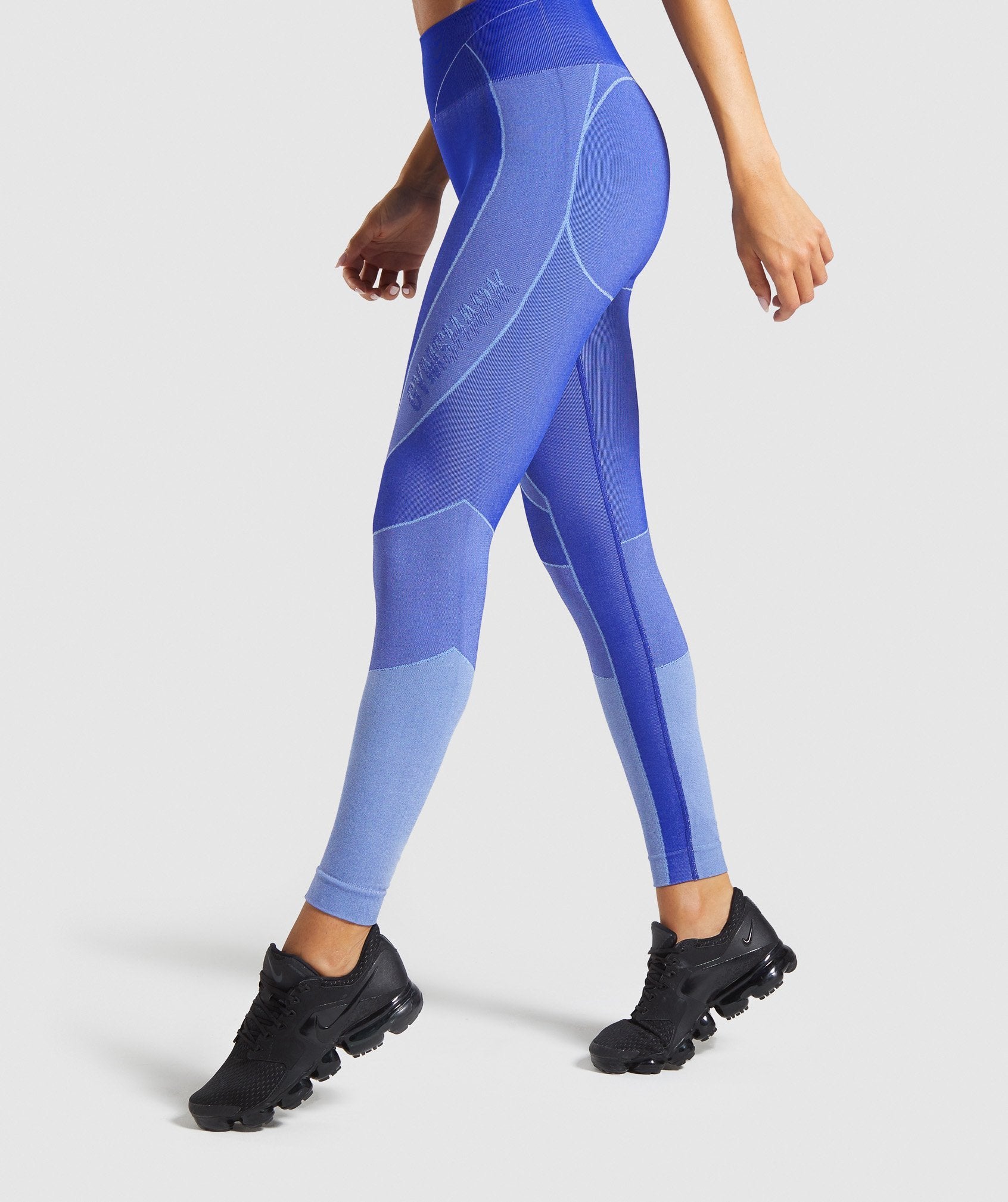 Turbo Seamless Leggings in Cobalt Blue - view 3