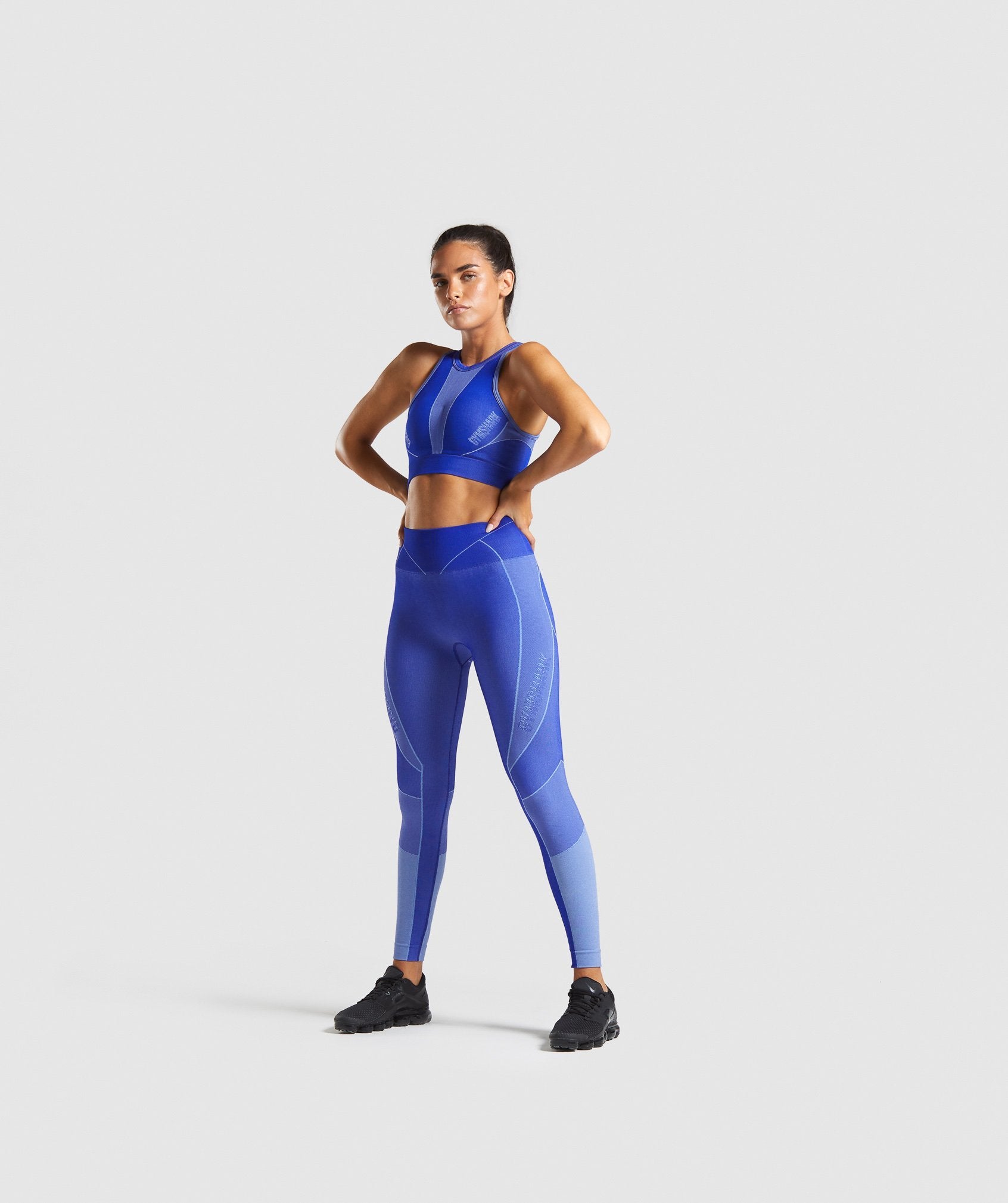 Turbo Seamless Leggings in Cobalt Blue - view 4