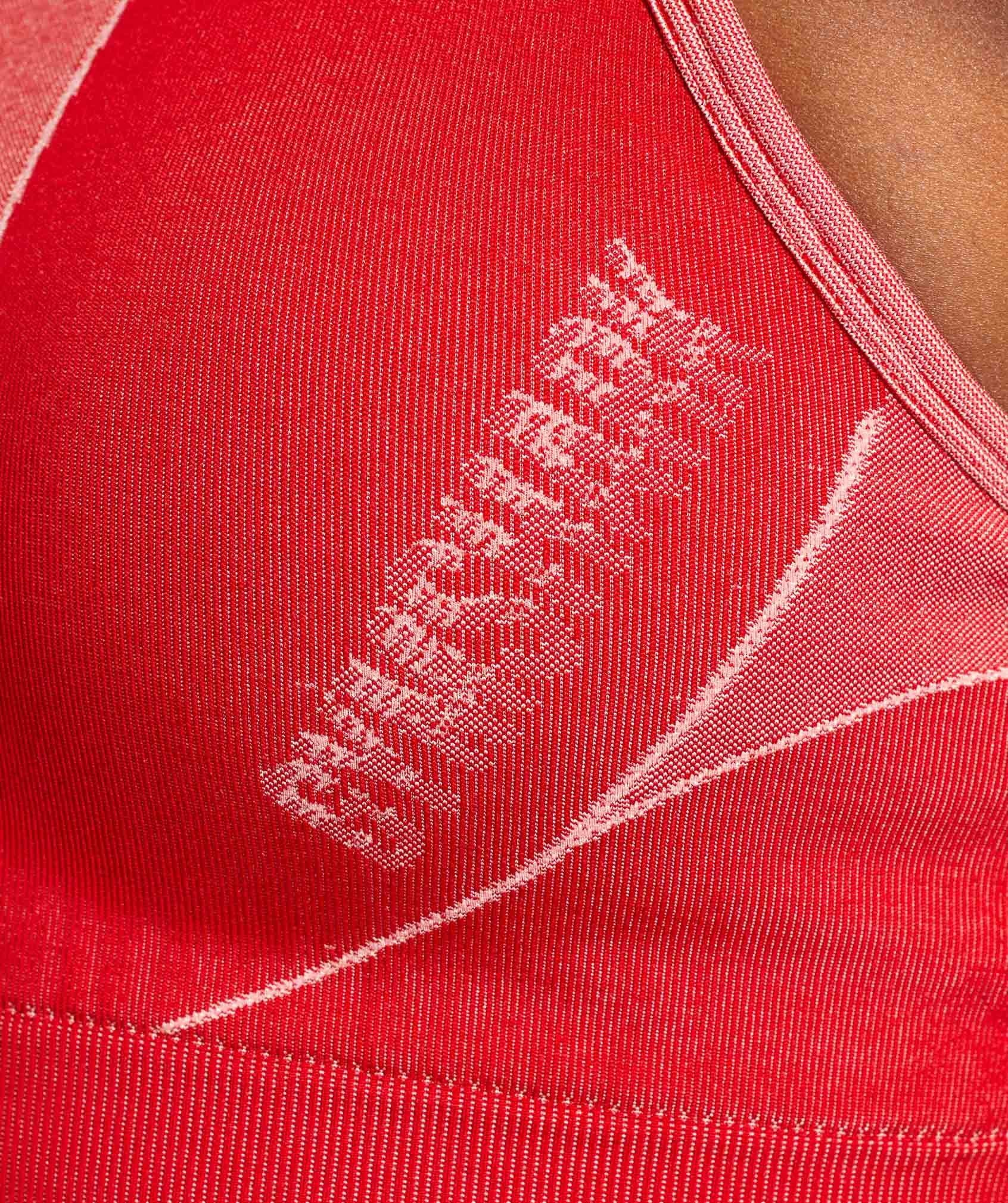 Turbo Seamless Sports Bra in Brick Red - view 6