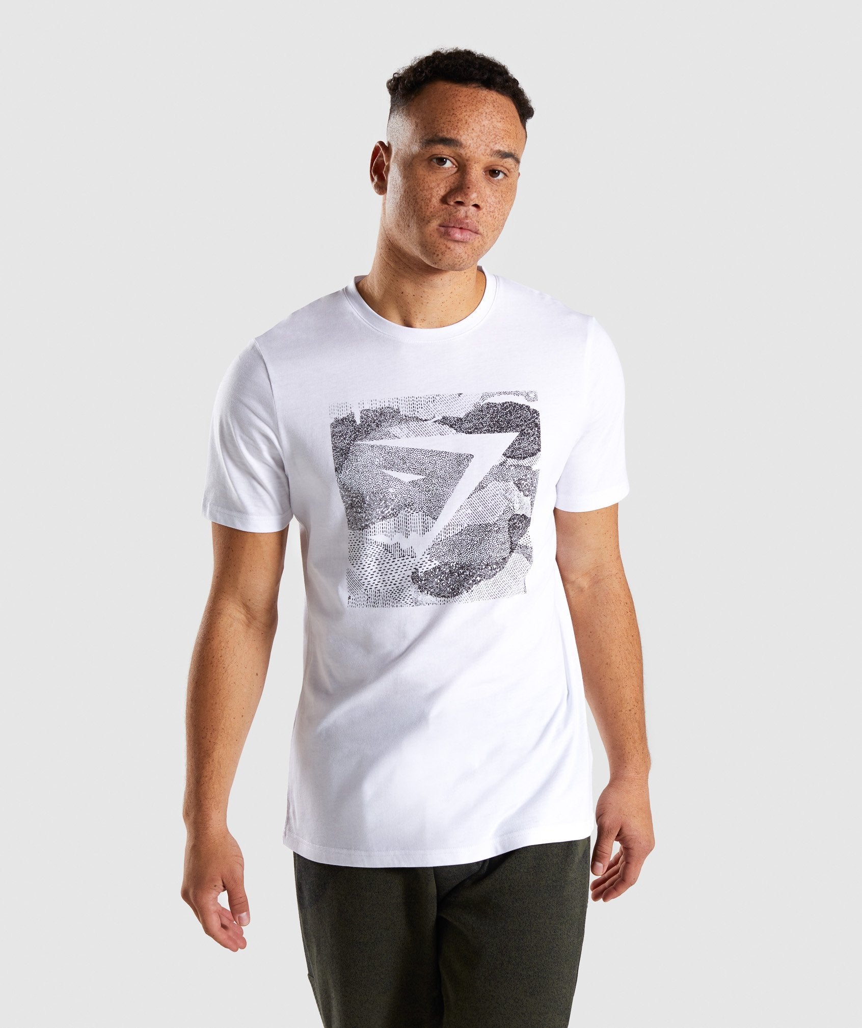 Ultra Jacquard T-Shirt in White - view 1