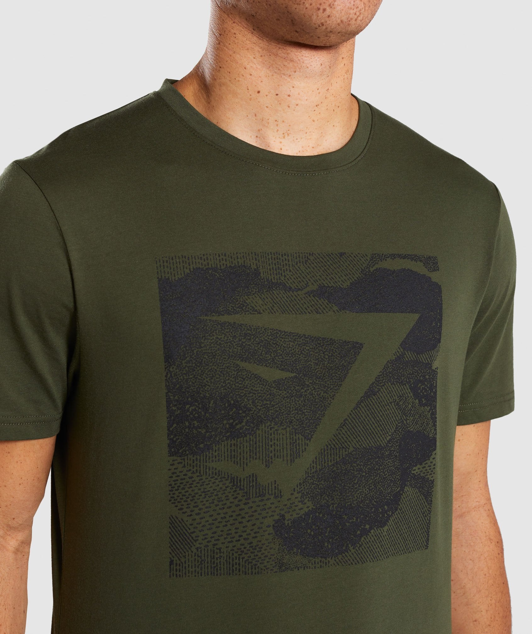 Ultra Jacquard T-Shirt in Woodland Green - view 5