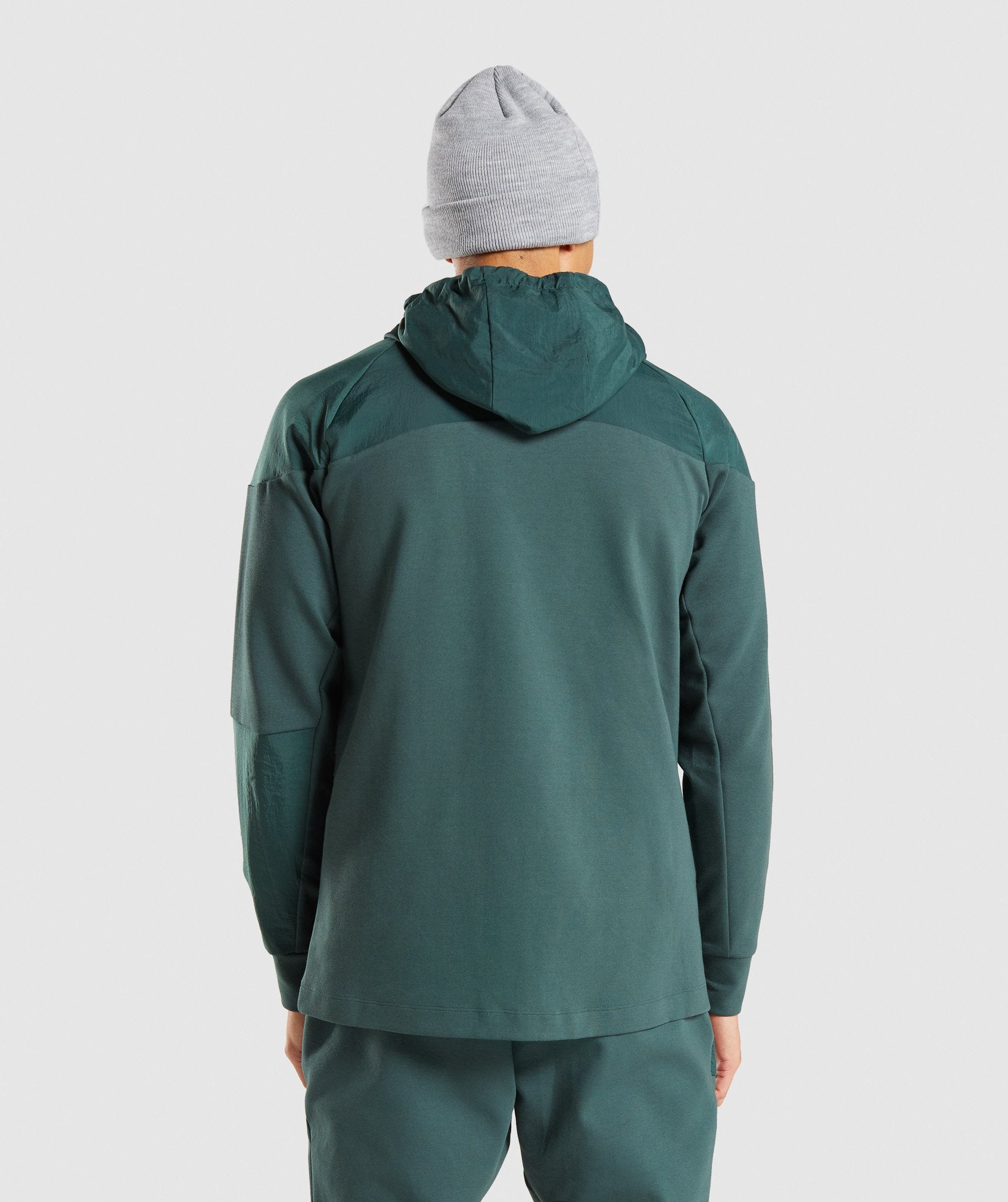 Venture Zip Up Hoodie in Dark Green - view 3