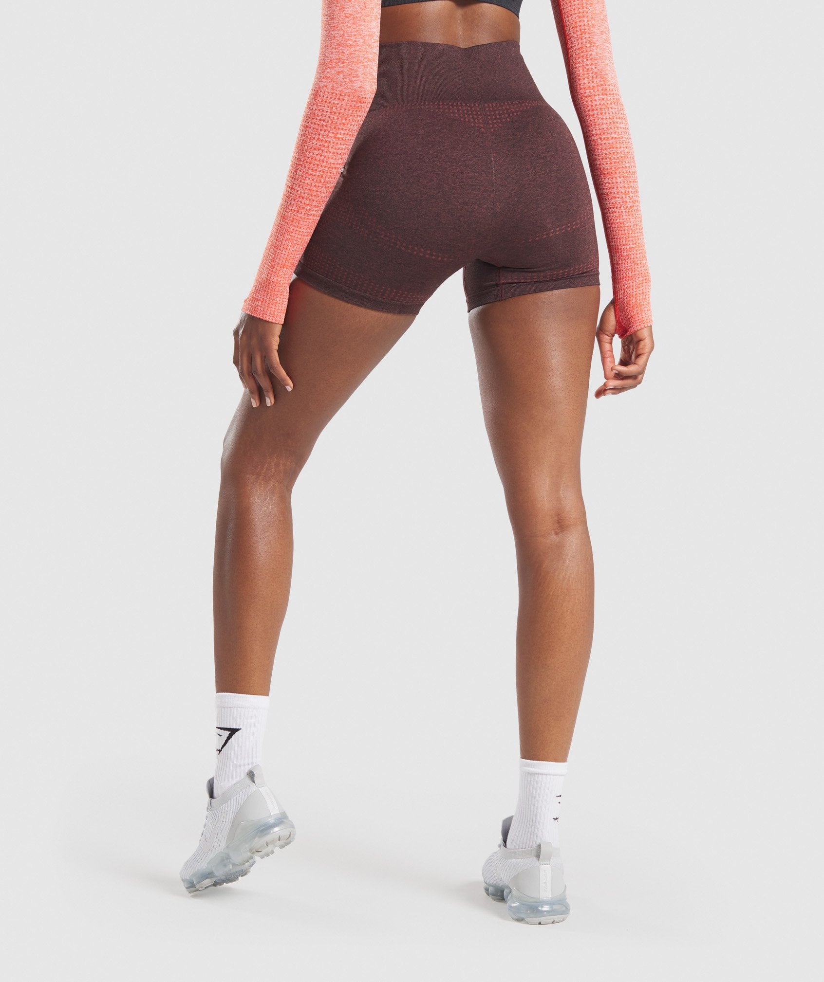 Vital Seamless Shorts in Brown Marl