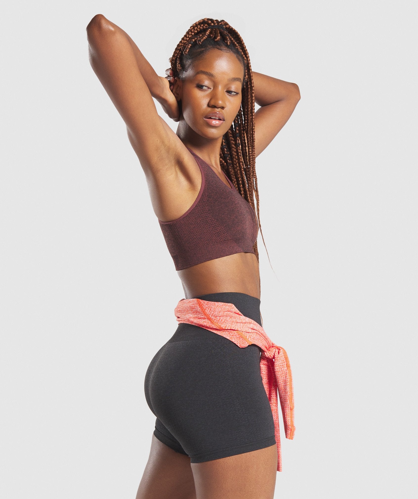 Vital Seamless Sports Bra in Brown Marl