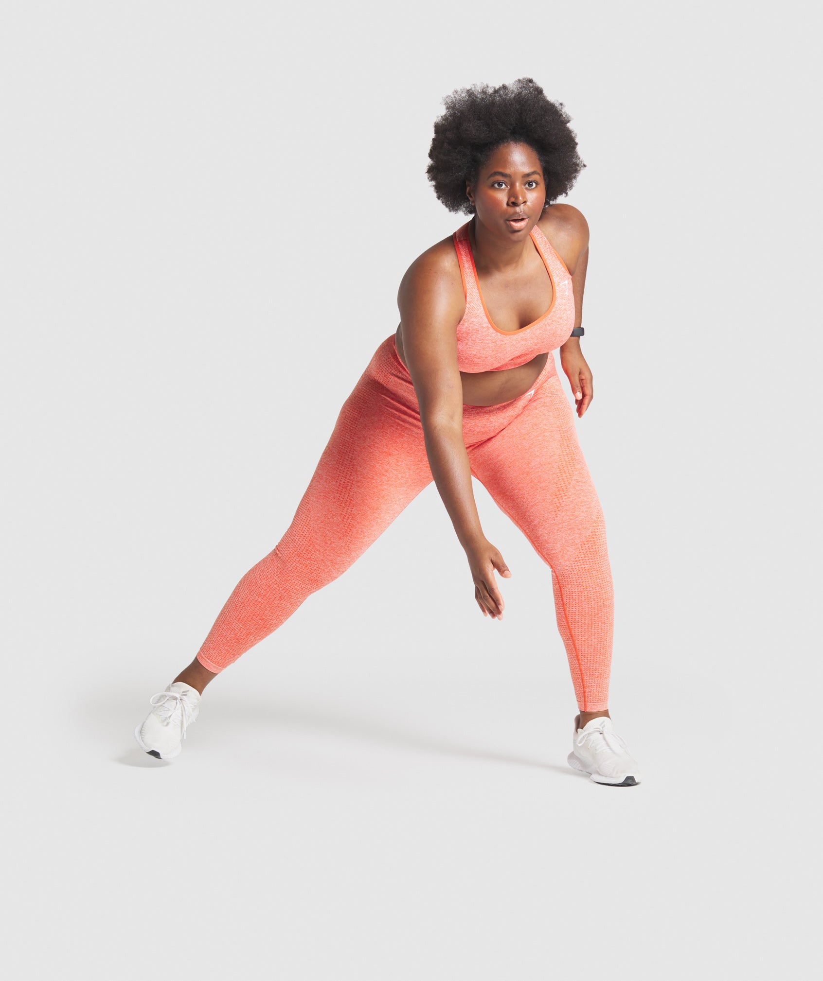 Vital Seamless Sports Bra in Orange Marl