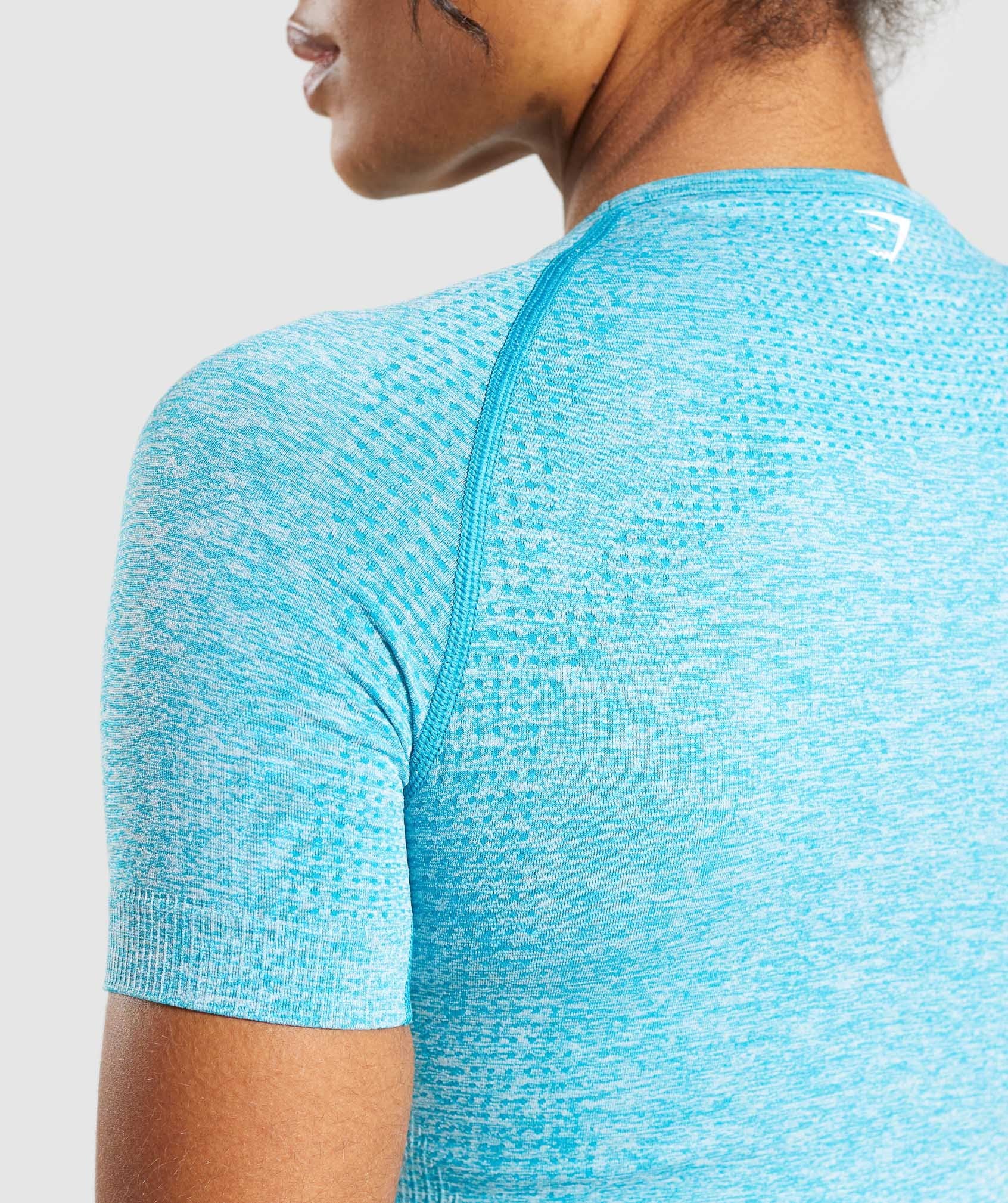 Gymshark Vital Seamless T-Shirt - Blue Marl Image D