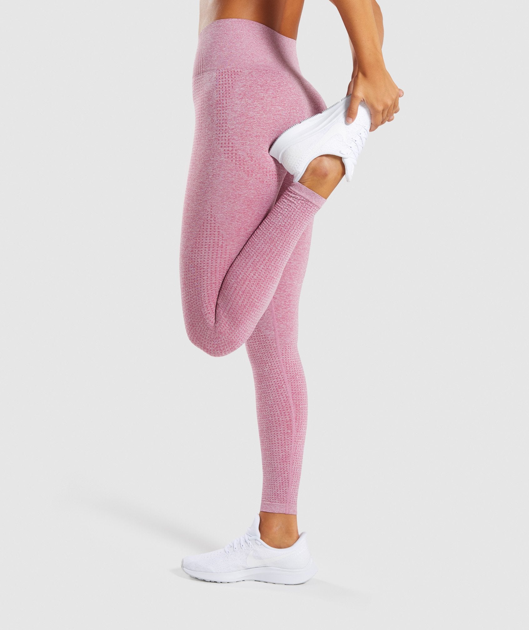 Vital Seamless Leggings in Dusky Pink Marl - view 3