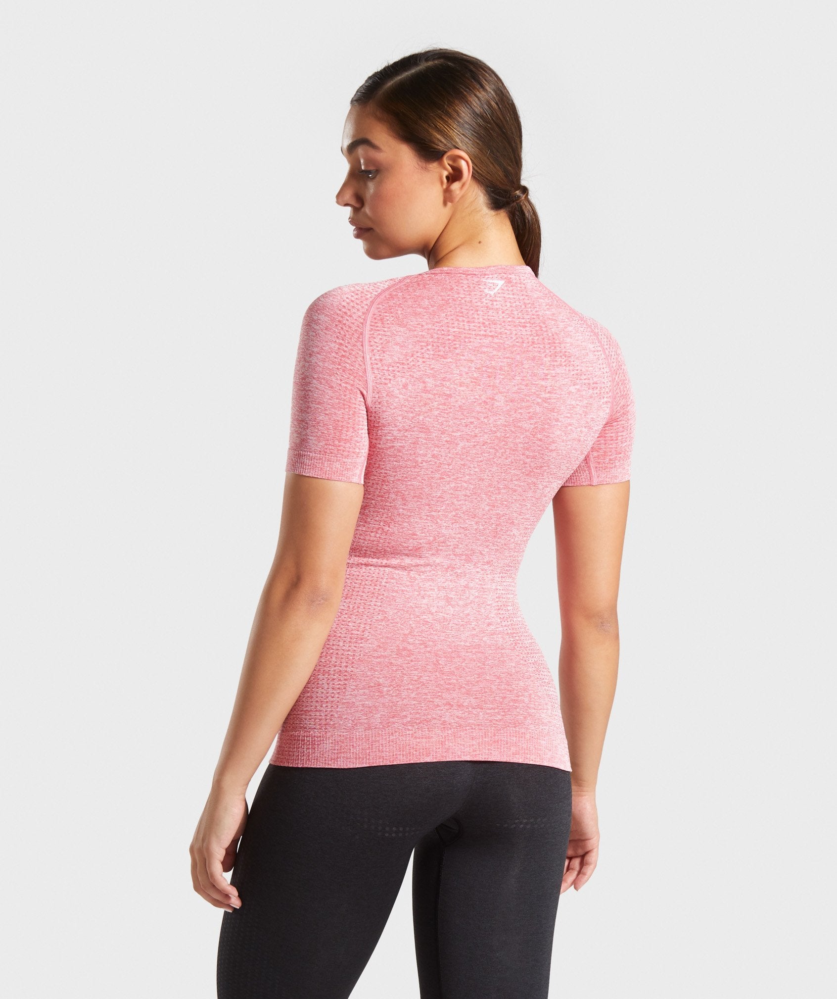 Vital Seamless T-Shirt in Pink Marl - view 2