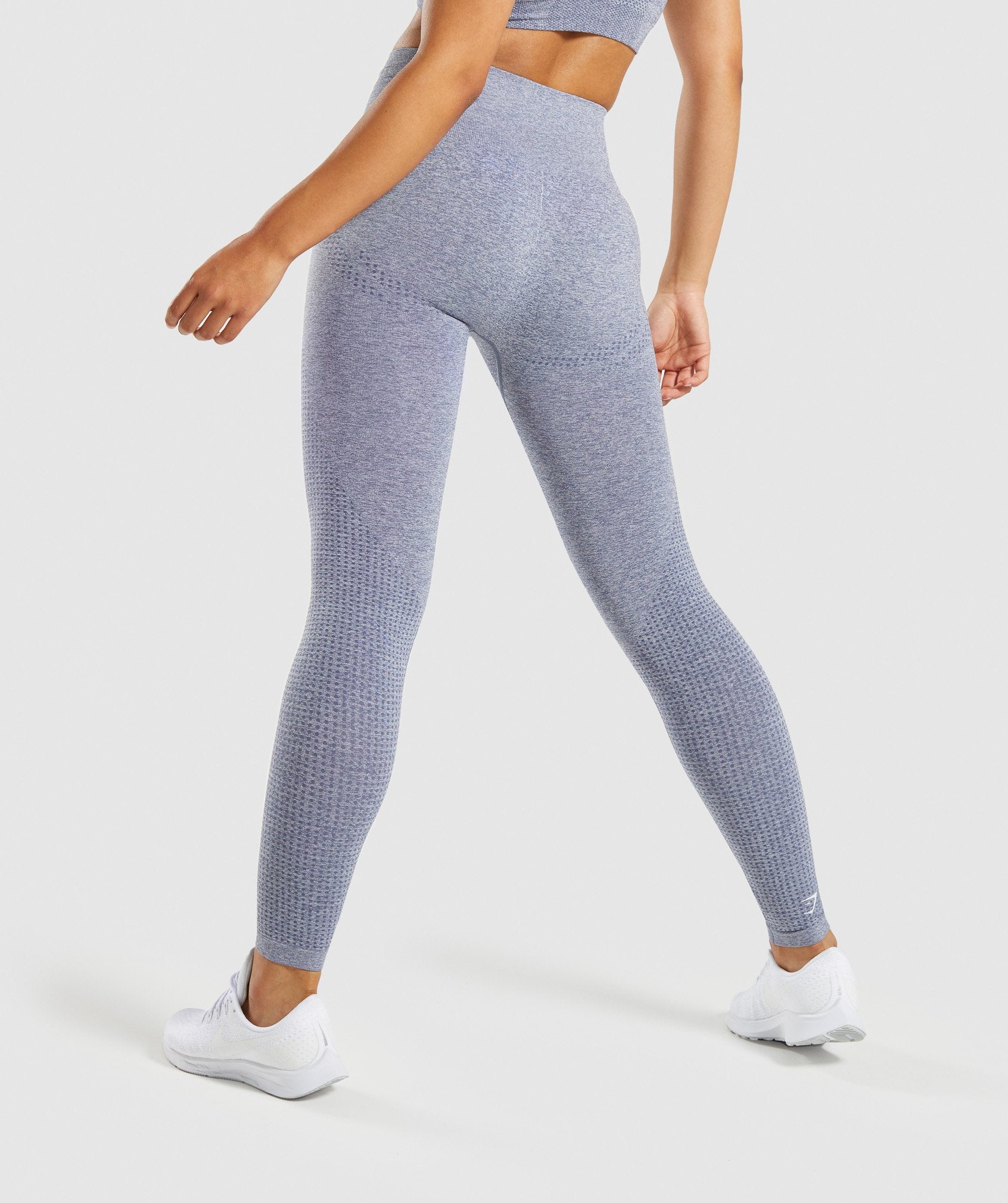 Vital Seamless Leggings in Steel Blue Marl - view 2