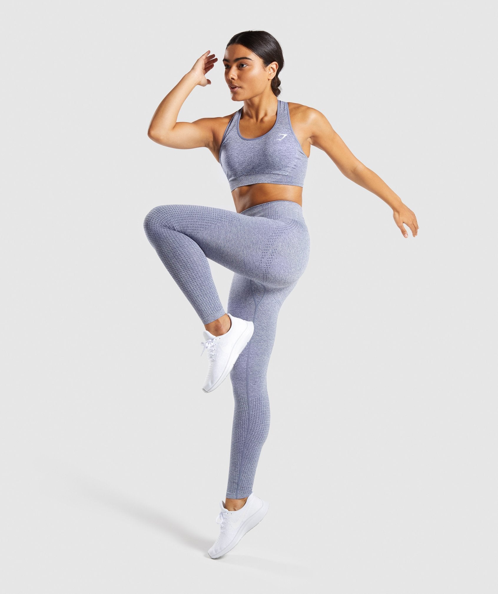 Vital Seamless Leggings in Steel Blue Marl - view 5