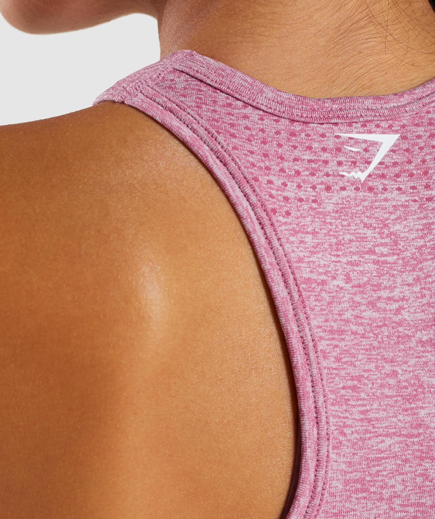 Vital Seamless Vest in Dusky Pink Marl - view 5