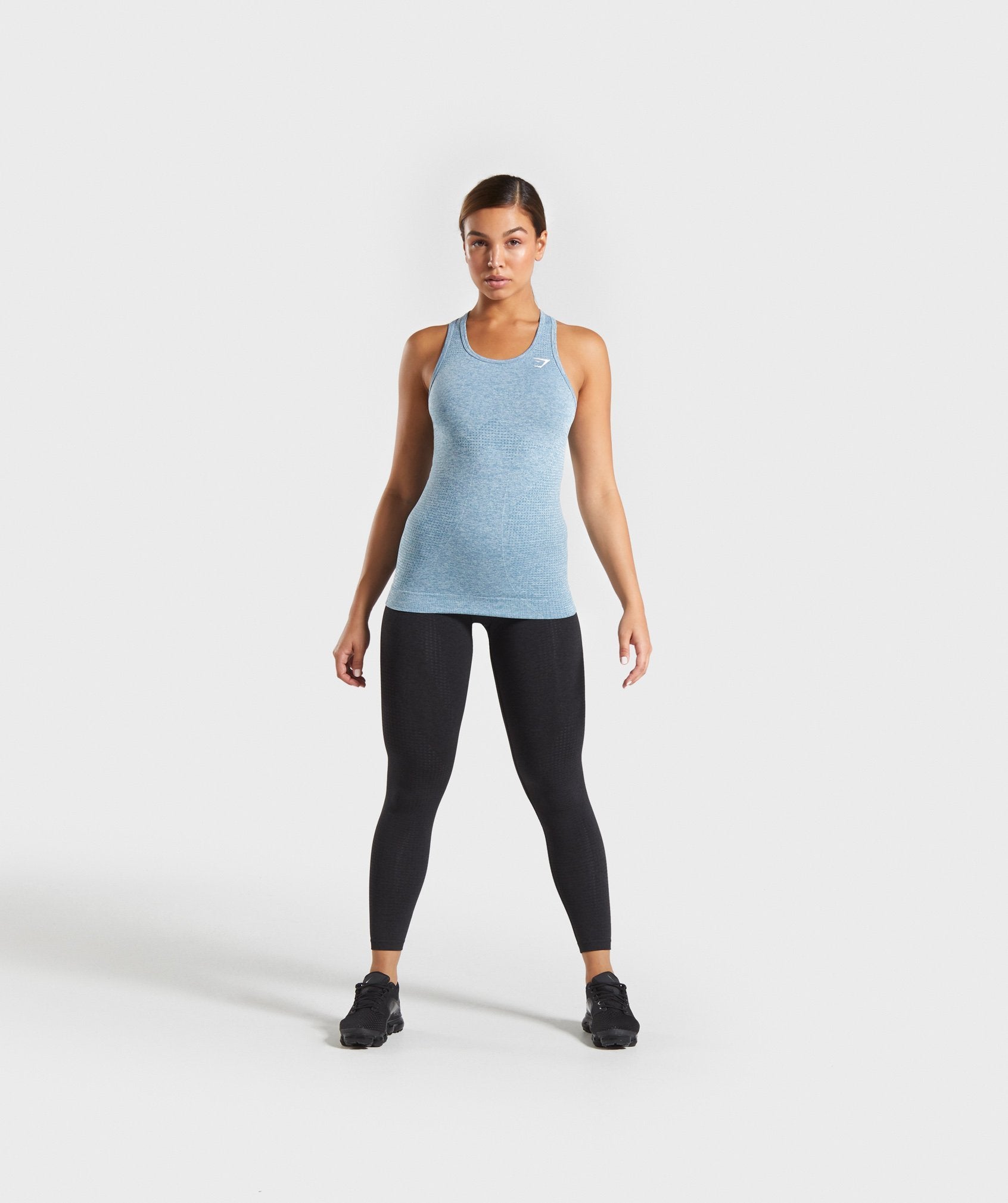 Vital Seamless Vest in Teal Marl - view 4