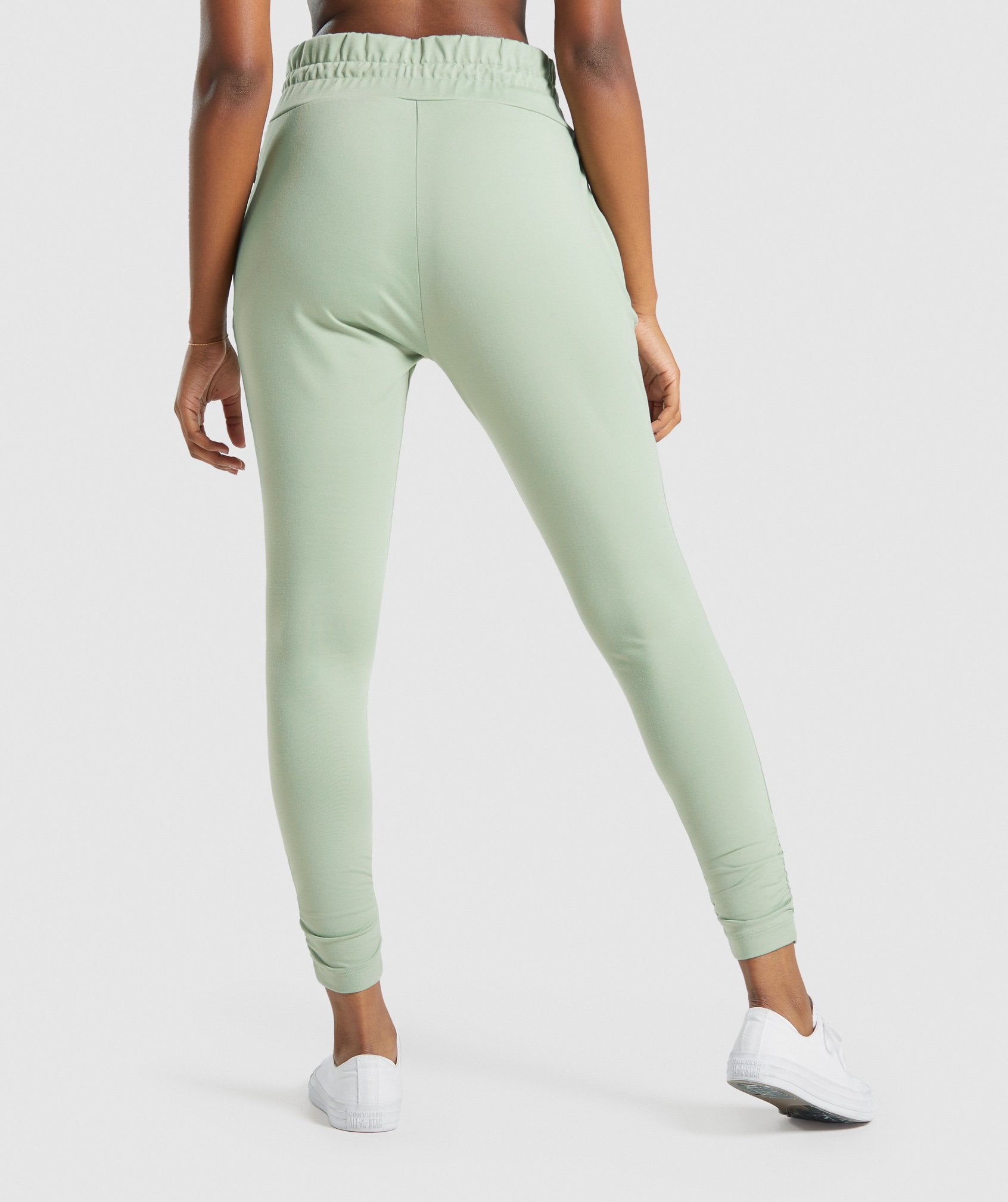 Whitney Fitted Joggers in Moss Green - view 3