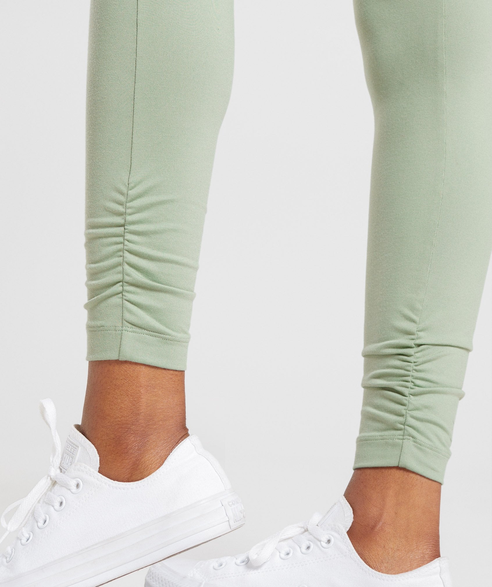 Whitney Fitted Joggers in Moss Green - view 7