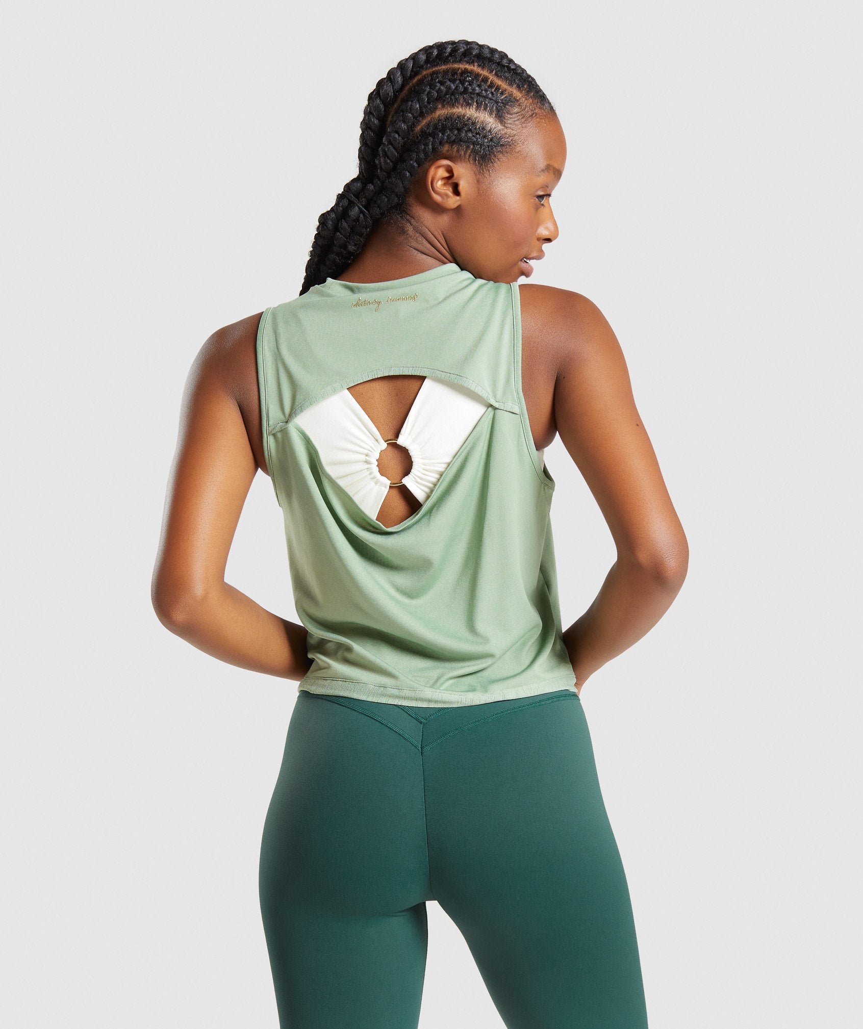 Whitney Swing Tank in Moss Green - view 3