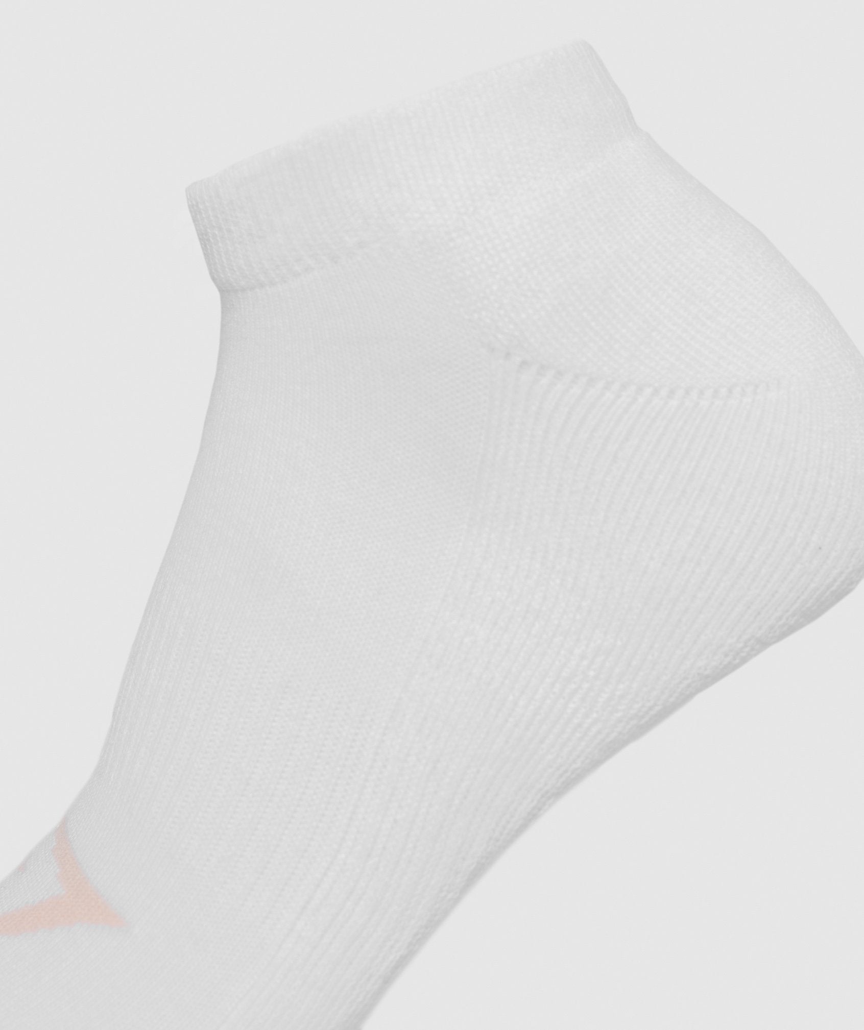 Womens Ladies Trainer Socks (3pk) in White - view 3