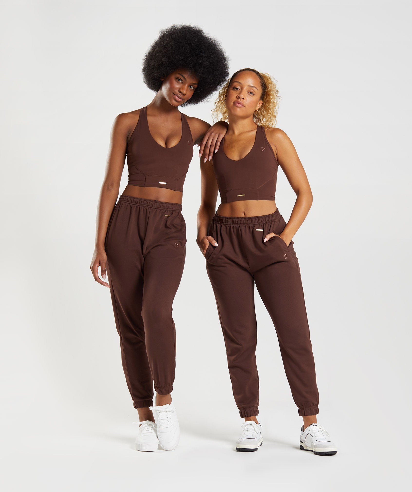 Whitney Crop Tank in Rekindle Brown - view 4