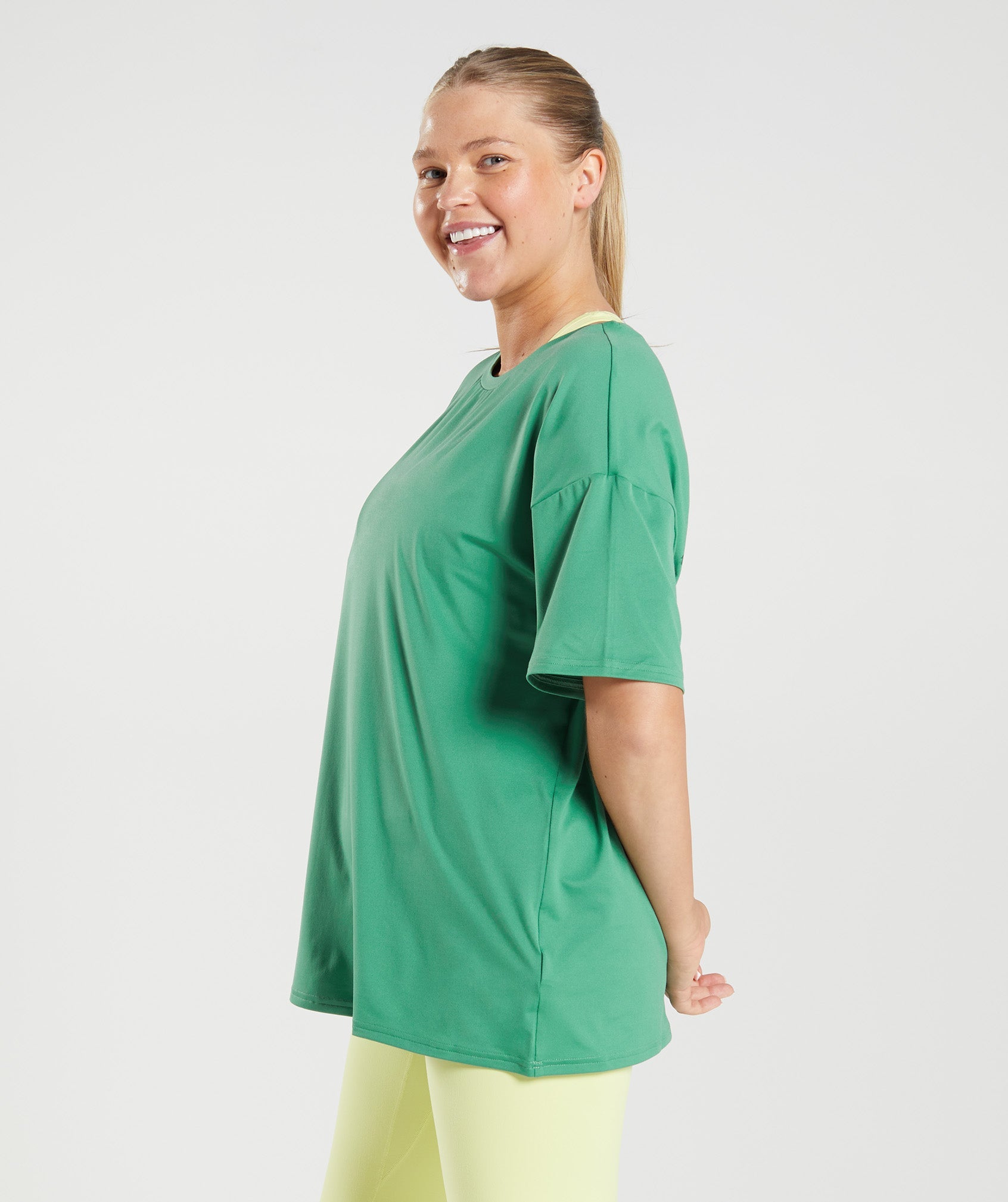 Whitney Oversized T-Shirt in Palm Green - view 3
