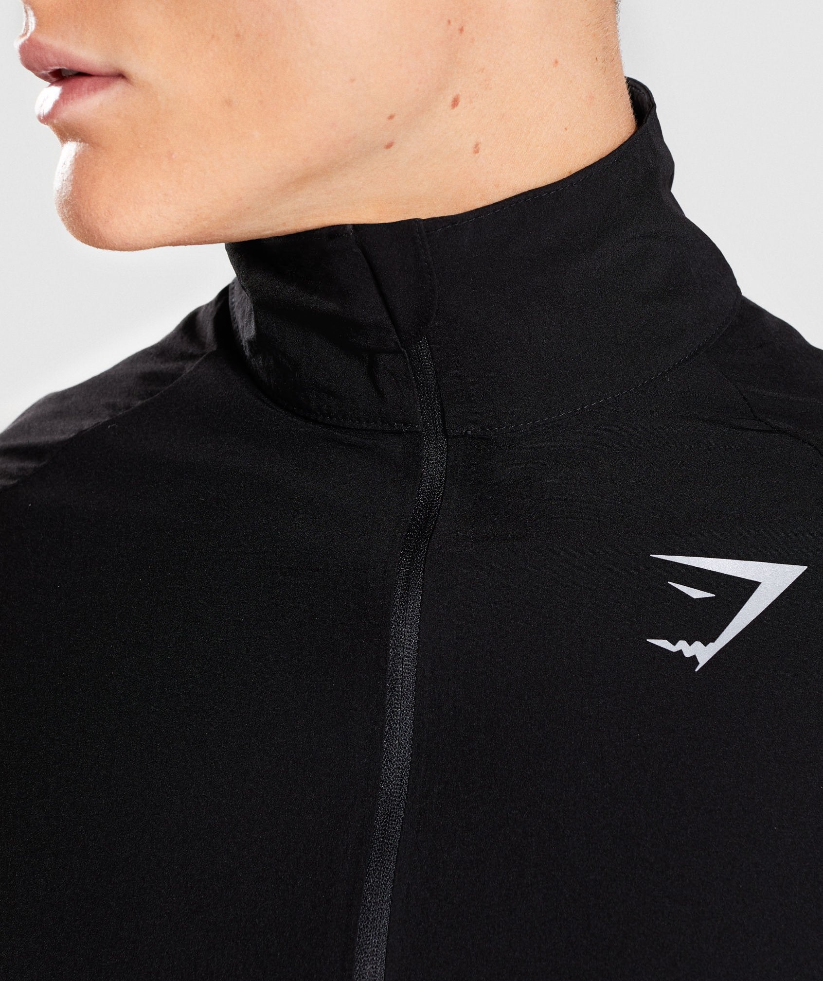 Gravity Track Top in Black/Dive Blue - view 4