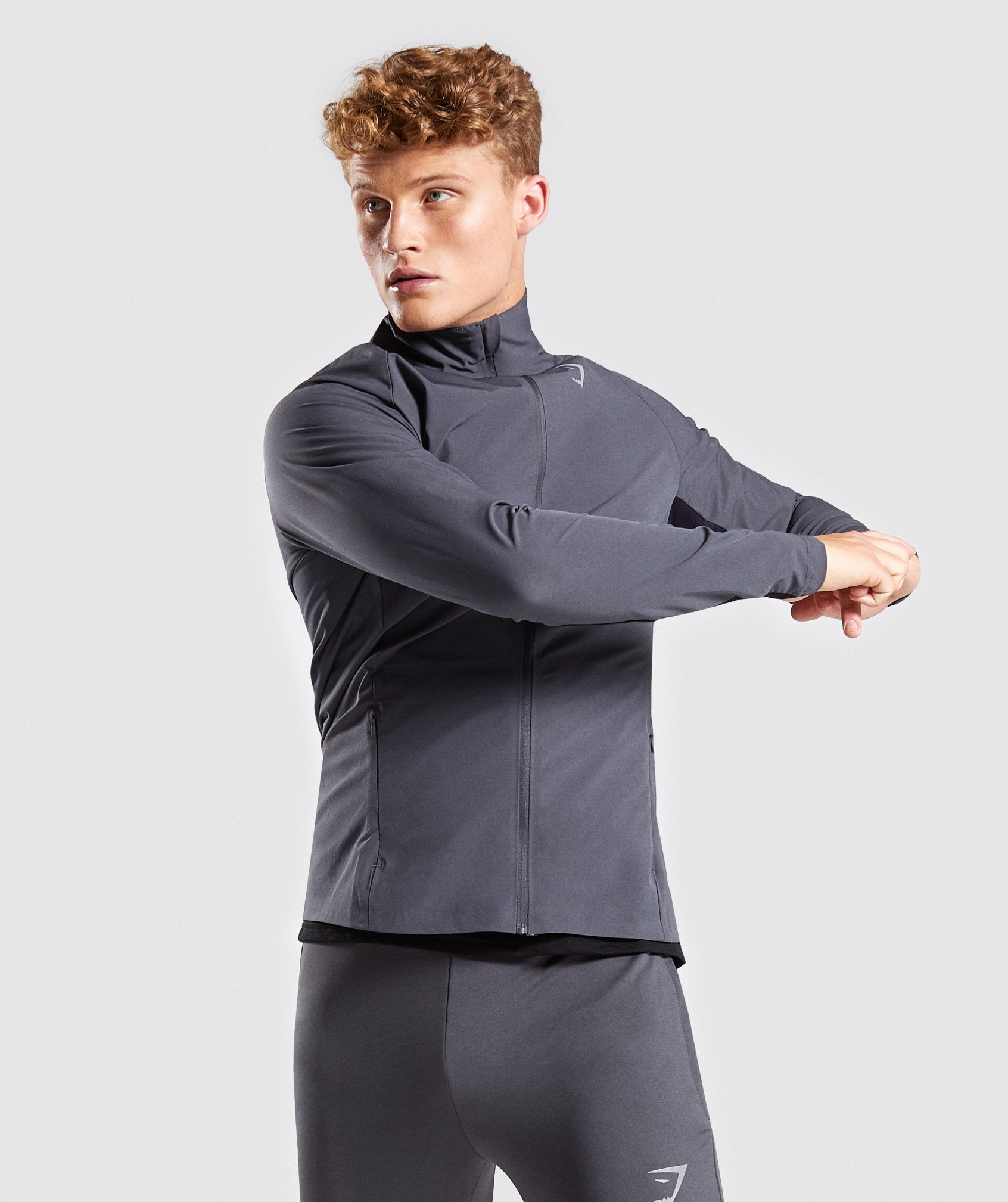 Gravity Track Top in Charcoal/Nightshade Purple - view 1