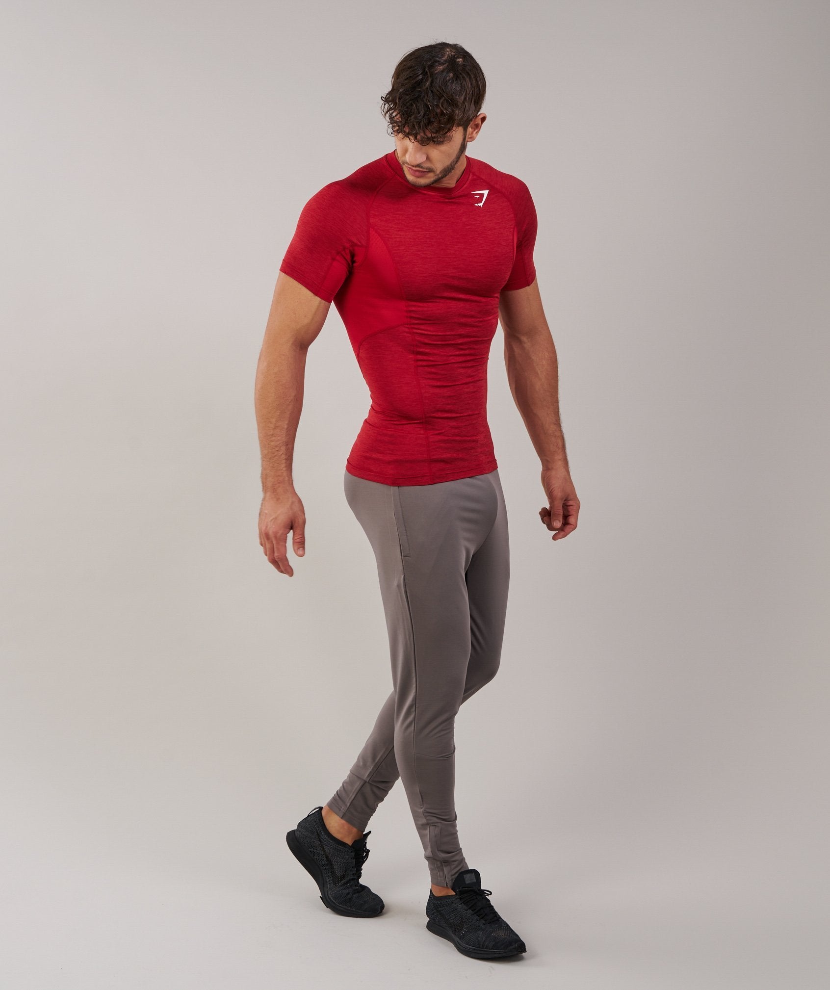 Element Baselayer Short Sleeve Top in Deep Red - view 2