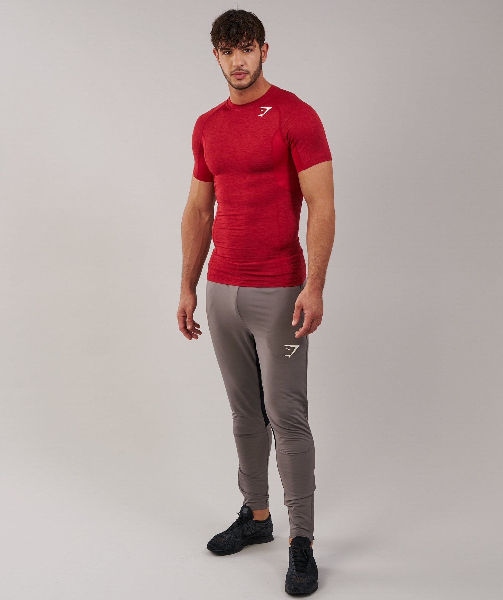 Element Baselayer Short Sleeve Top in Deep Red - view 3