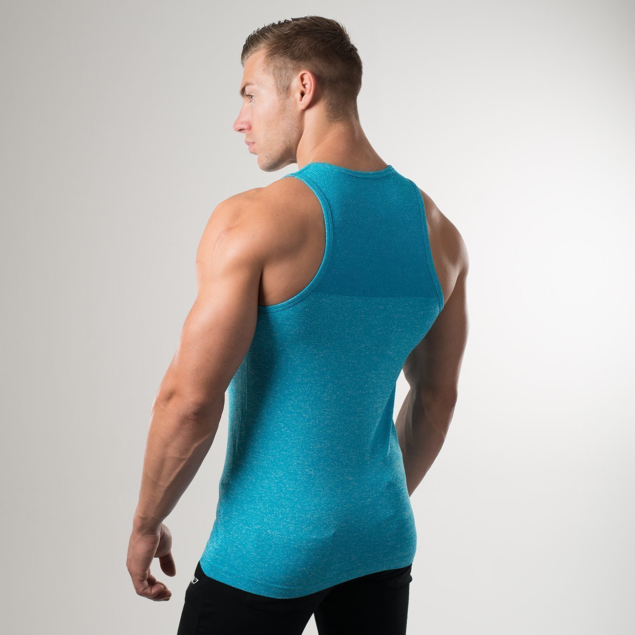 Phantom Seamless Tank in Blue - view 2