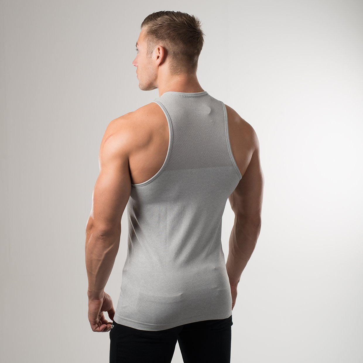 Phantom Seamless Tank in Grey - view 3