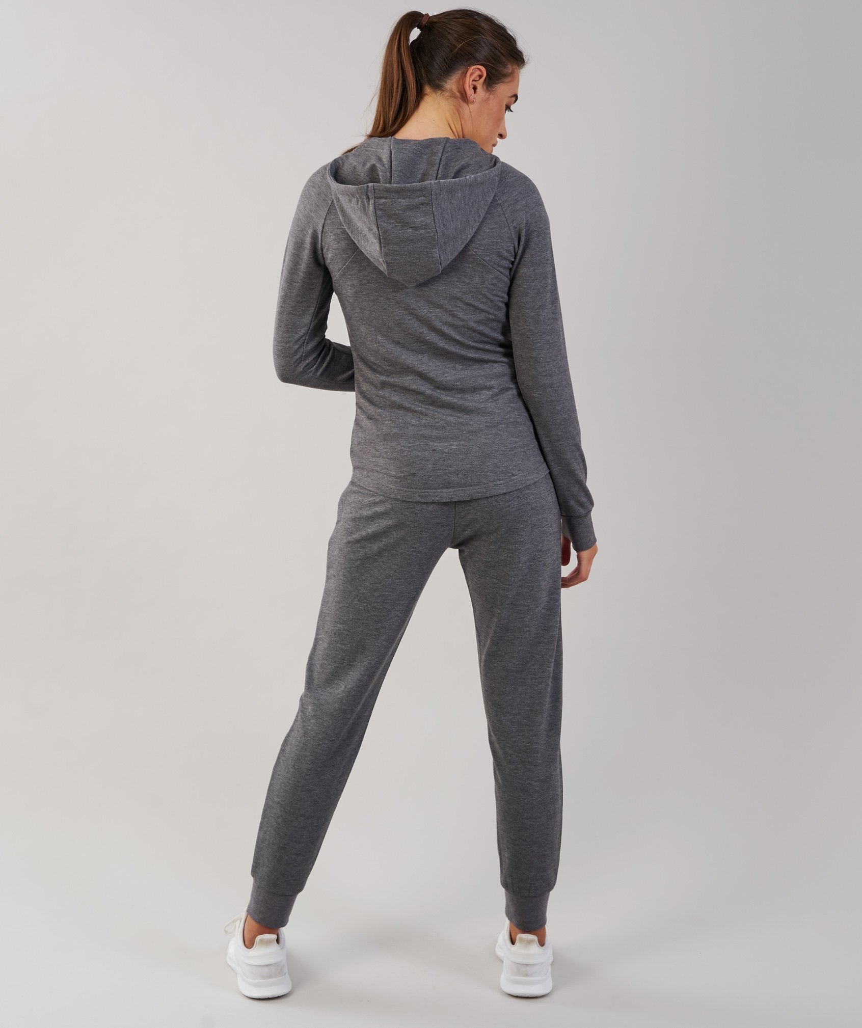 Fit Hoodie in Charcoal Marl - view 2