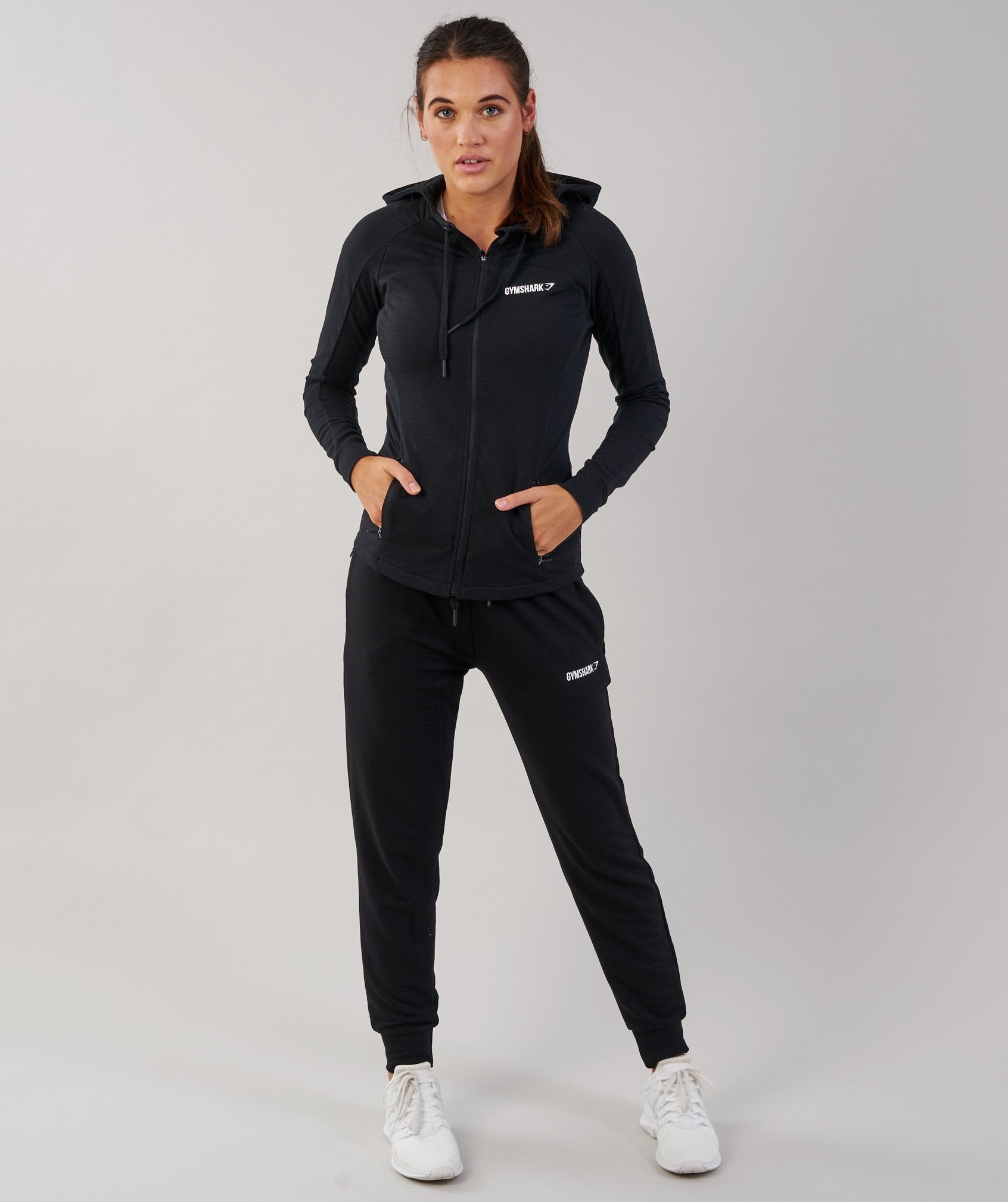 Fit Hoodie in Black - view 1