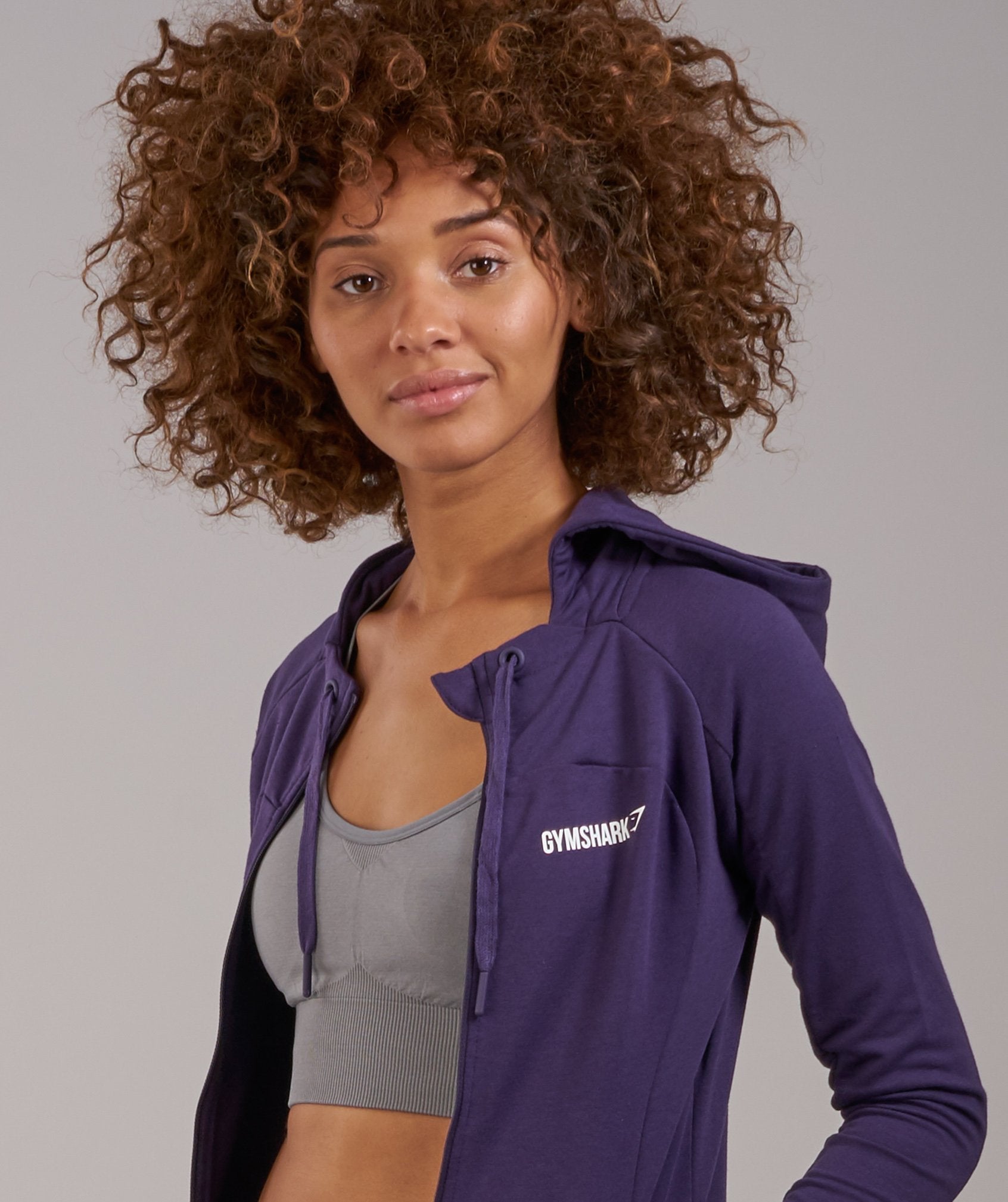 Fit Hoodie in Rich Purple - view 5